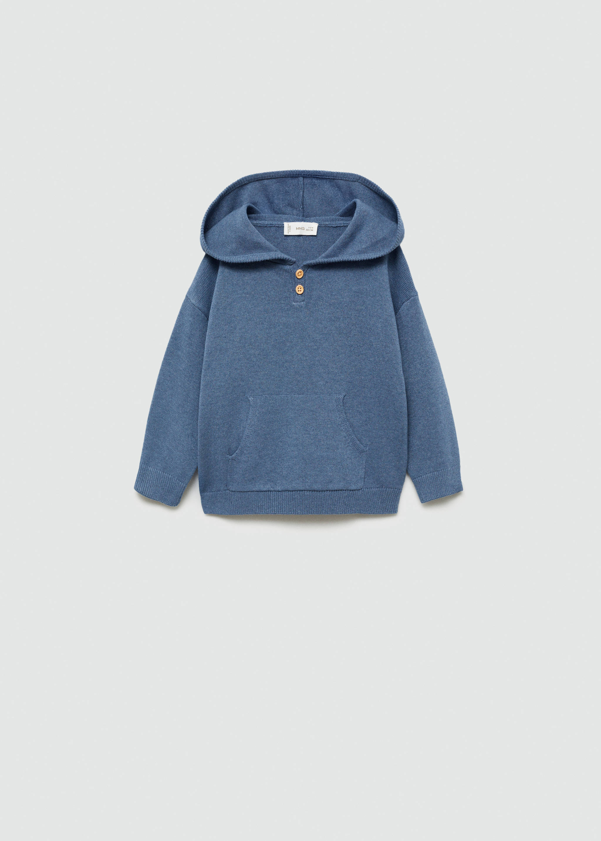 Hooded knit sweater - Article without model