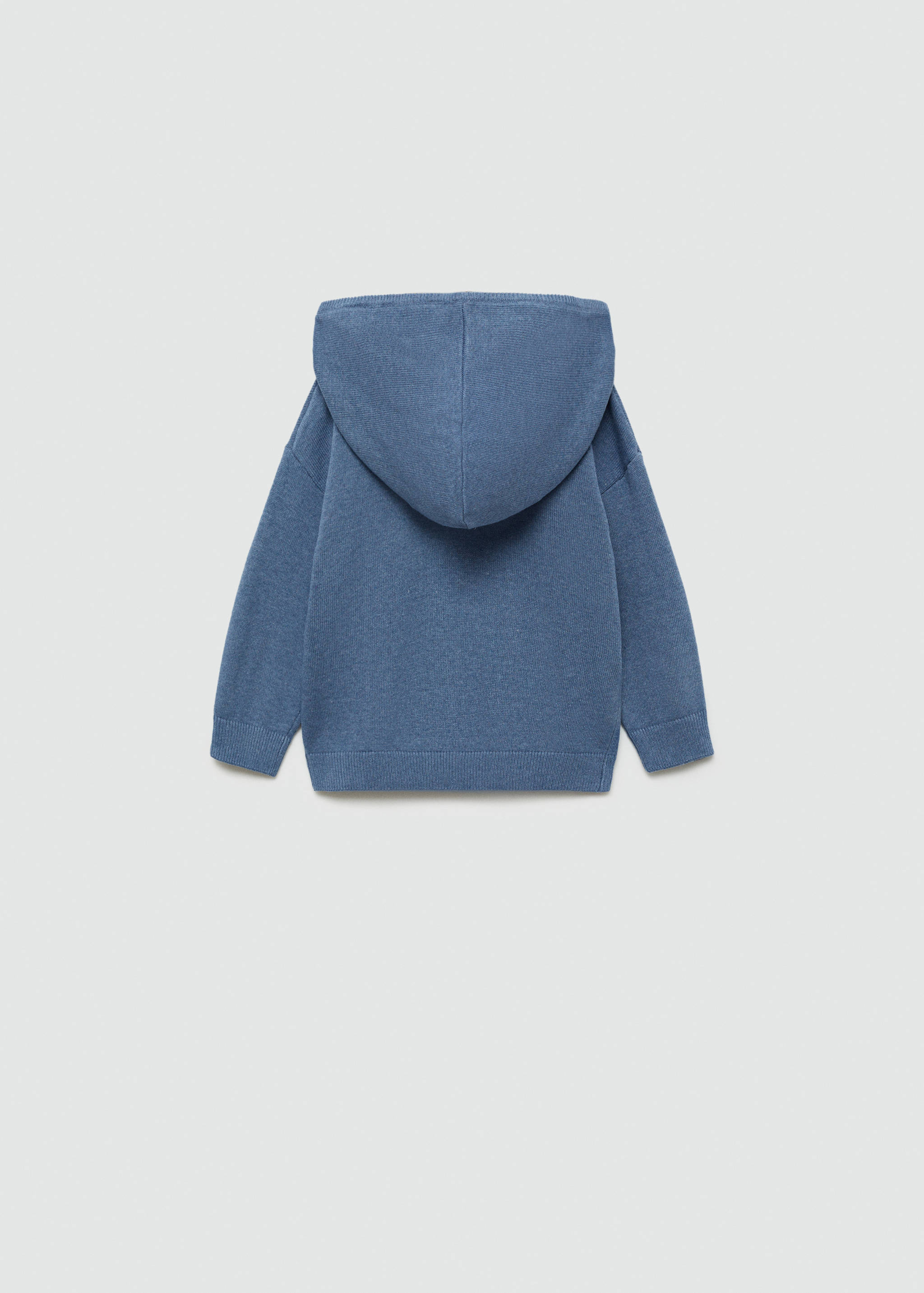 Hooded knit sweater - Reverse of the article