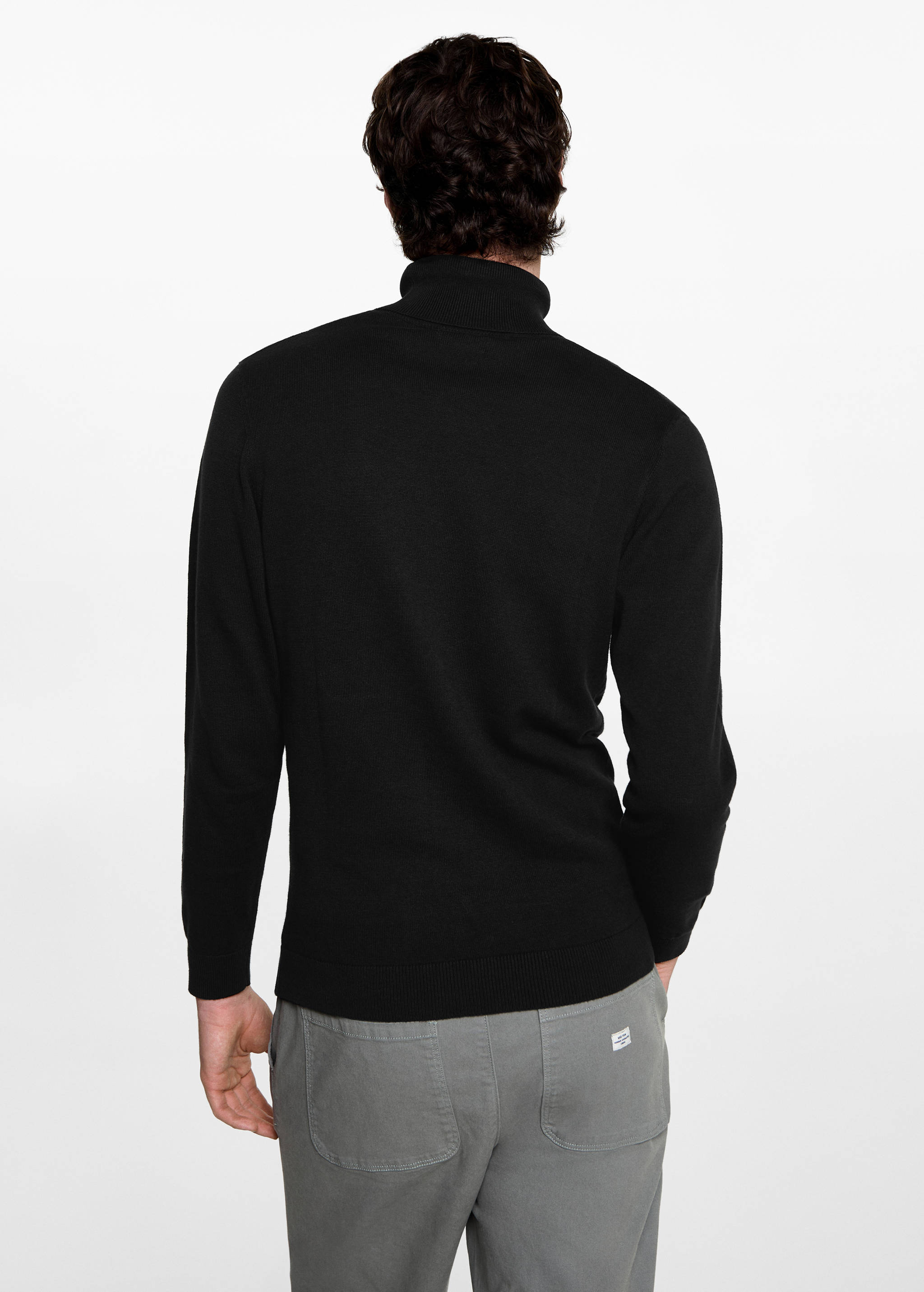 Turtleneck knit sweater - Reverse of the article