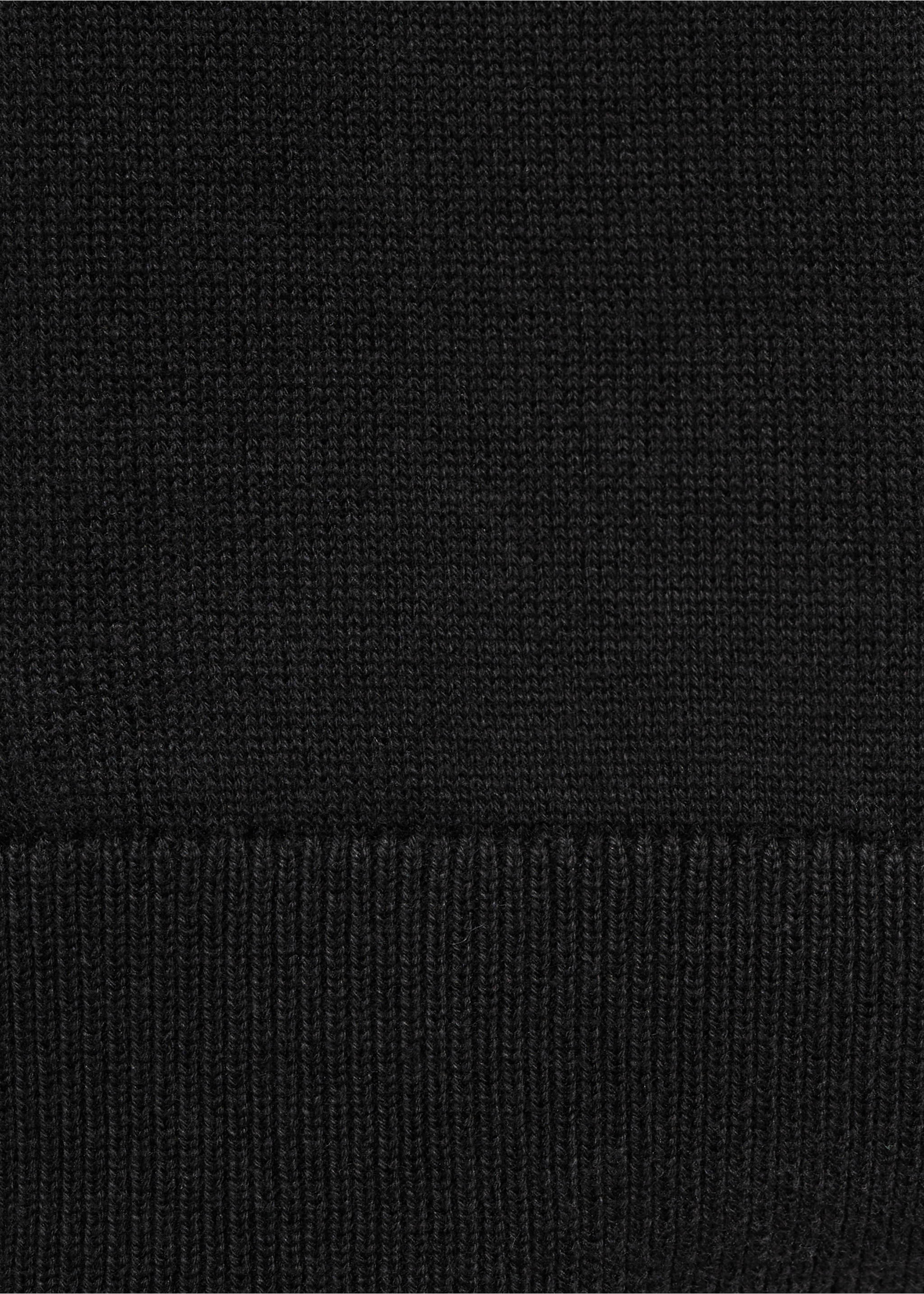 Turtleneck knit sweater - Details of the article 0, Black. Ref: 77055967-00.