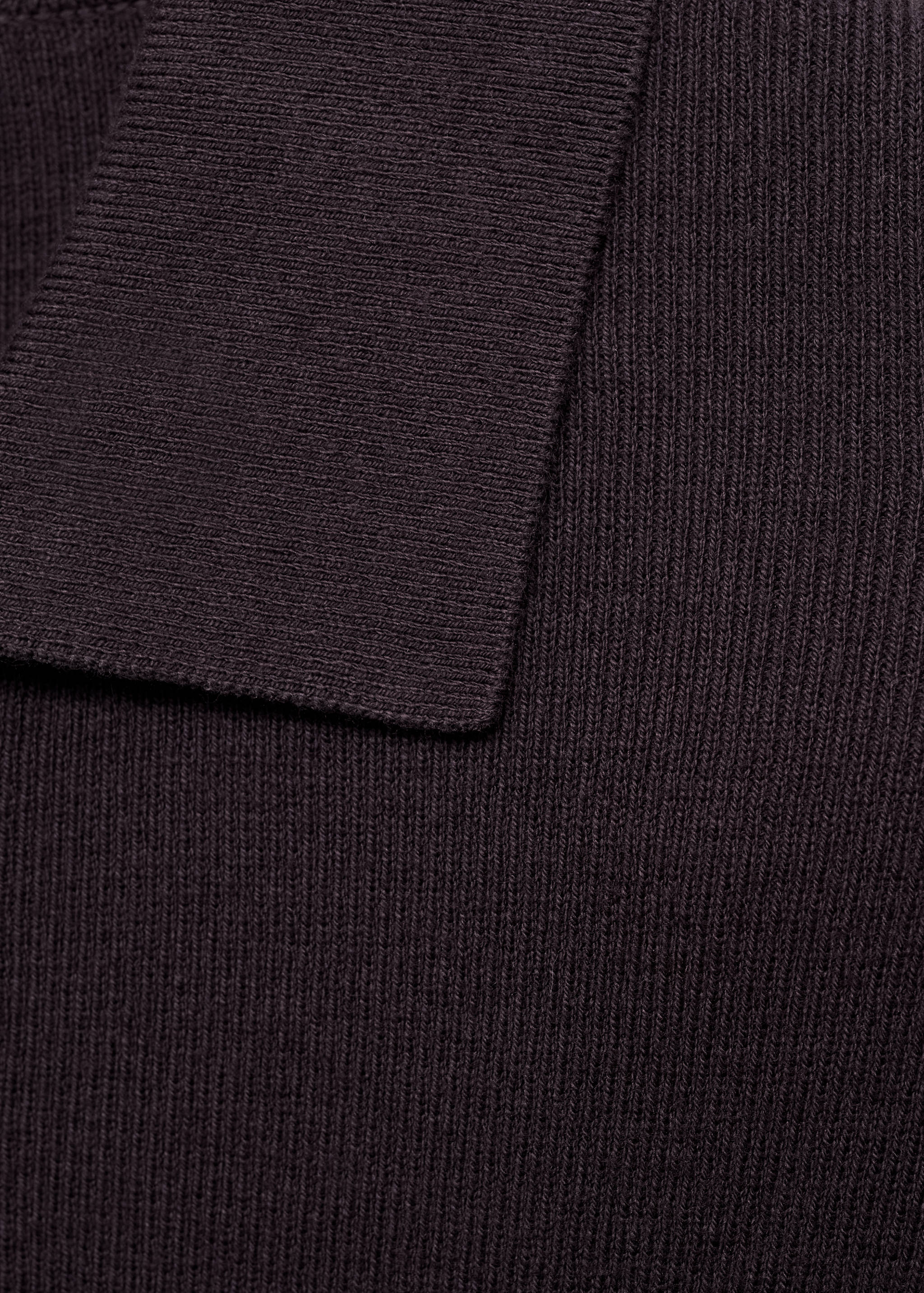 Feinstrick-Pullover aus Baumwolle mit Polo-Kragen - Detail des Artikels 8