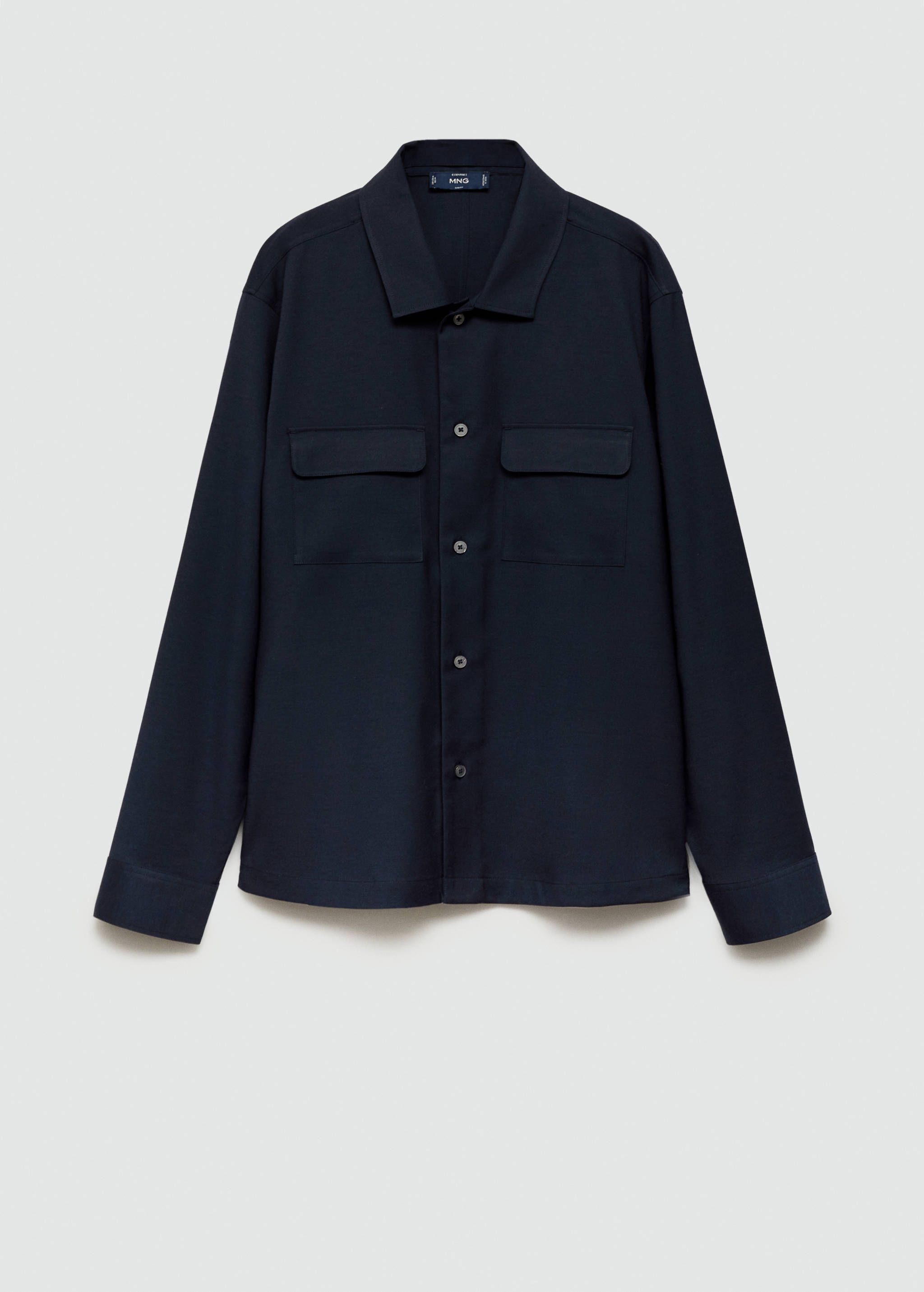 Slim-fit overshirt with pockets - Article without model