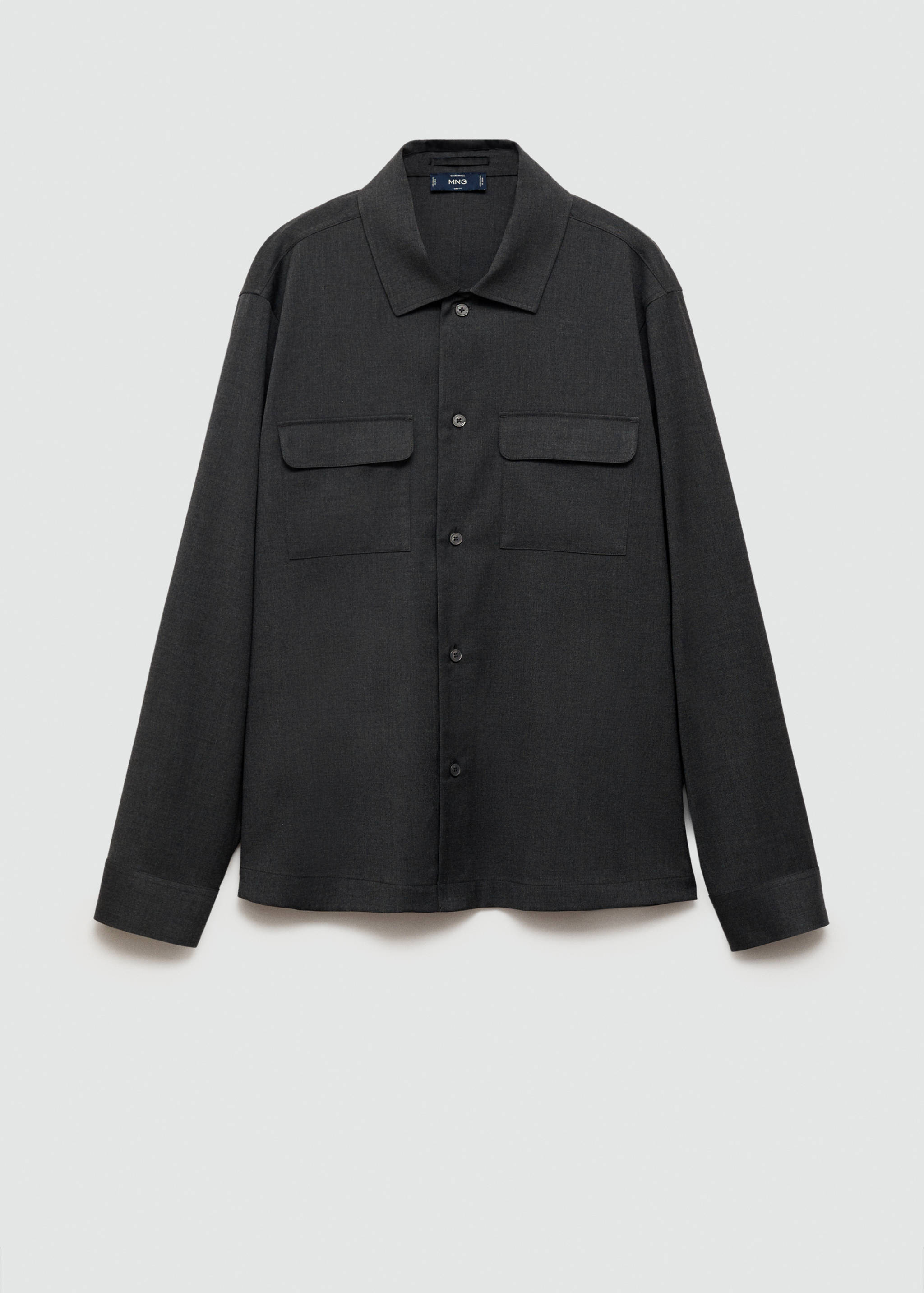 Slim-fit overshirt with pockets - Article without model