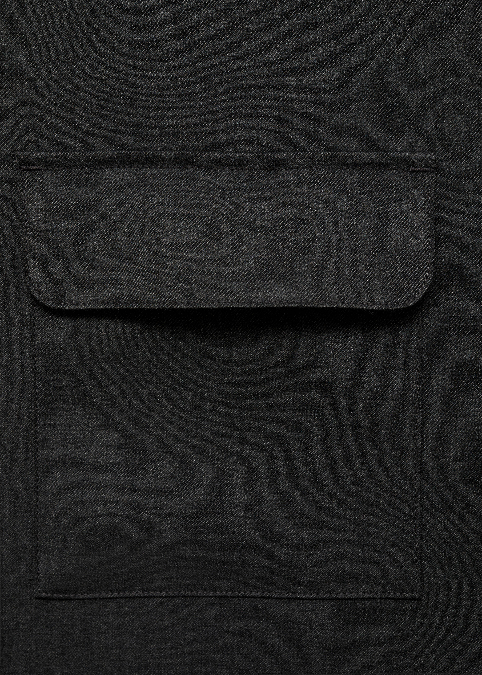 Slim-fit overshirt with pockets - Details of the article 0