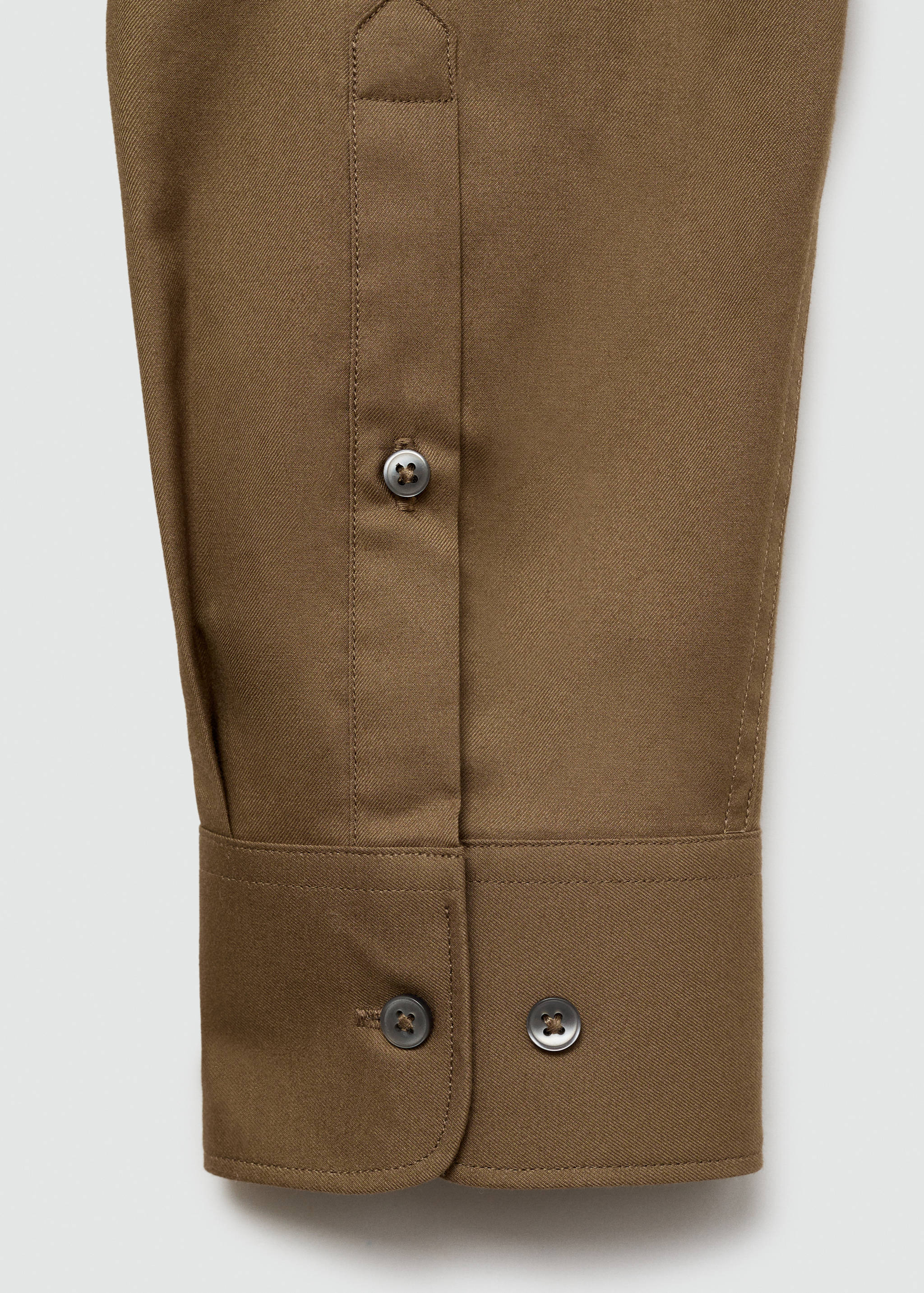 100% cotton twill regular-fit shirt - Details of the article 0