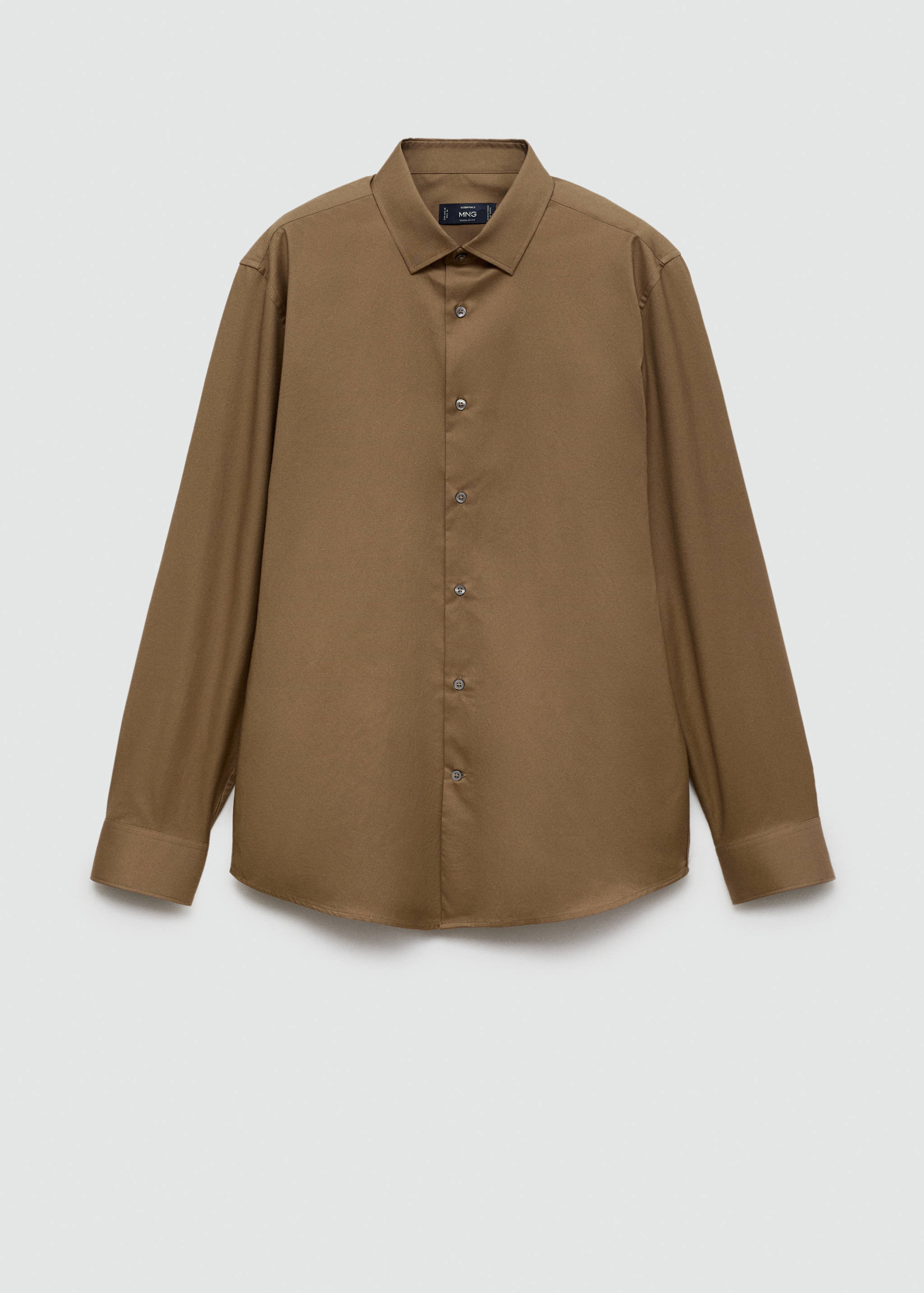 100% cotton twill regular-fit shirt - Article without model