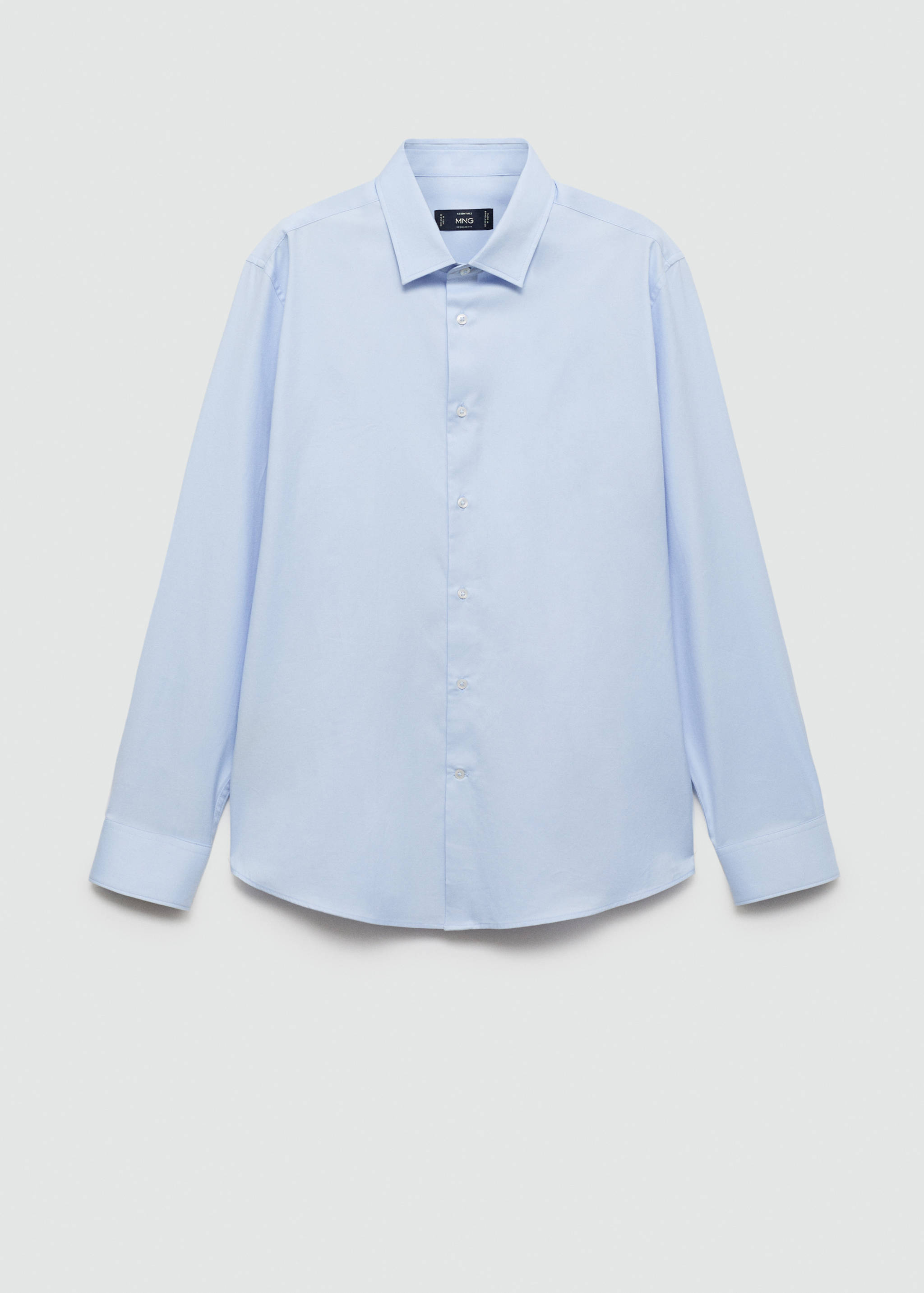 100% cotton twill regular-fit shirt - Article without model