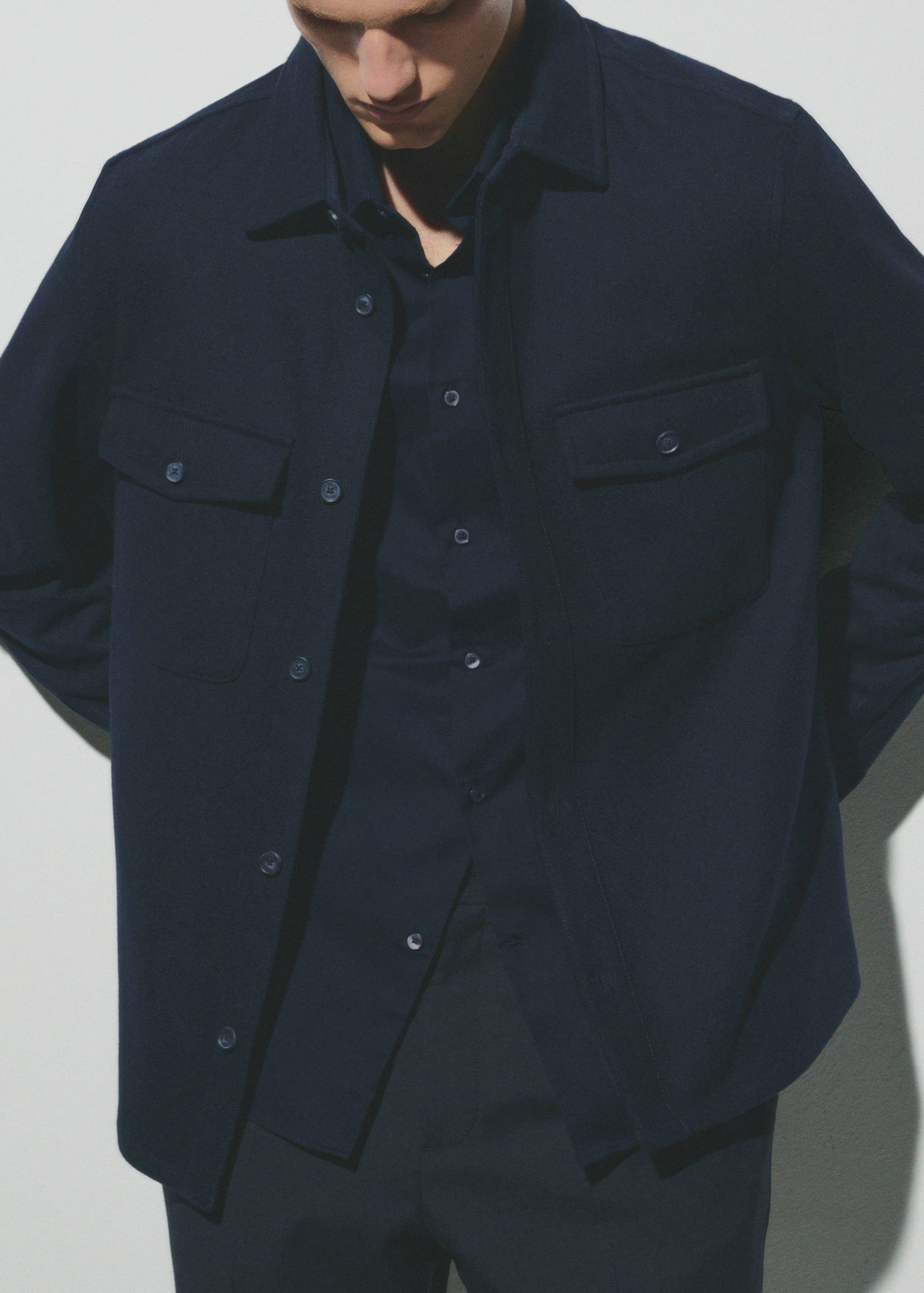 100% cotton twill regular-fit shirt - Details of the article 3