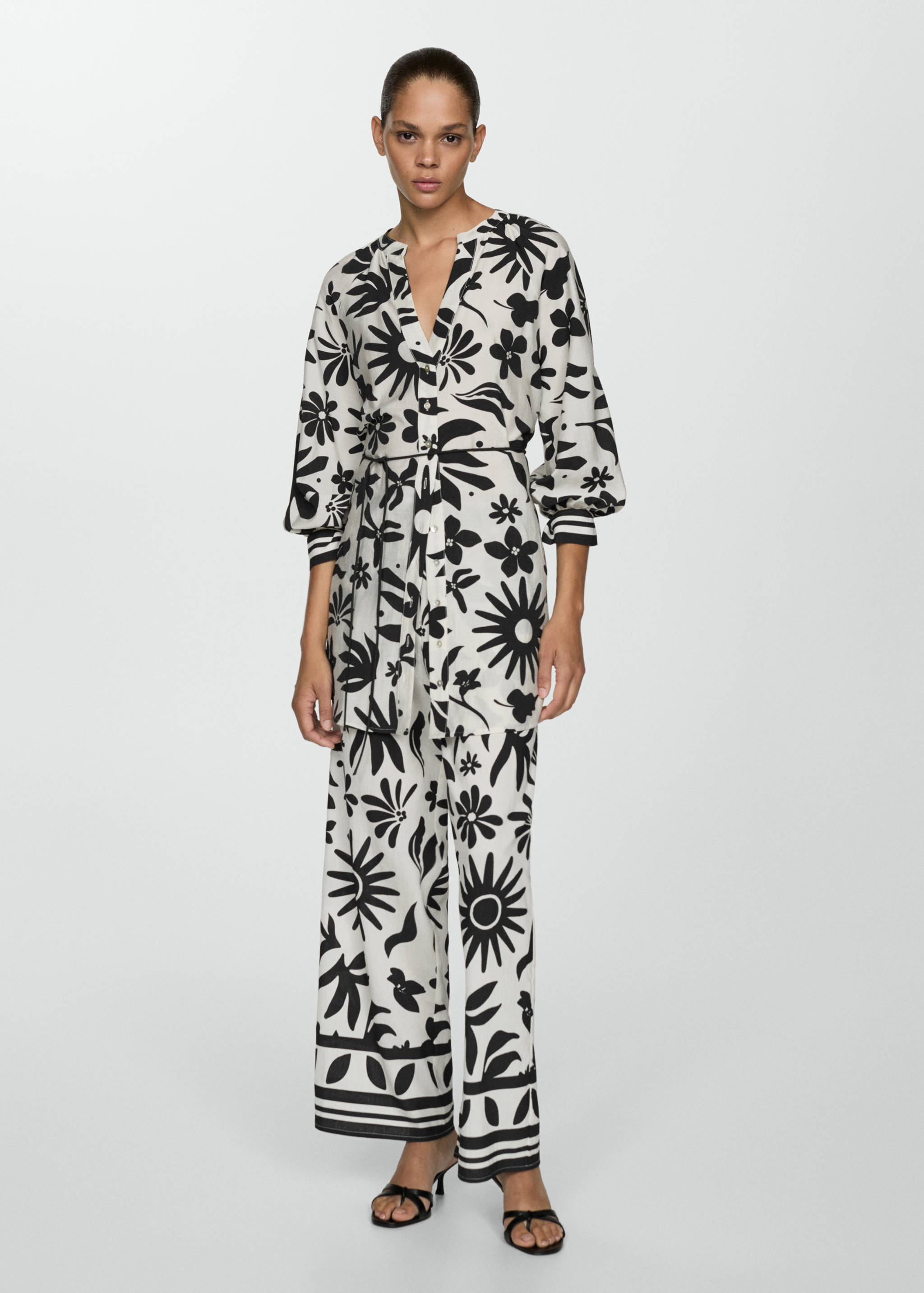 Camisa estampada lazo - Plano general