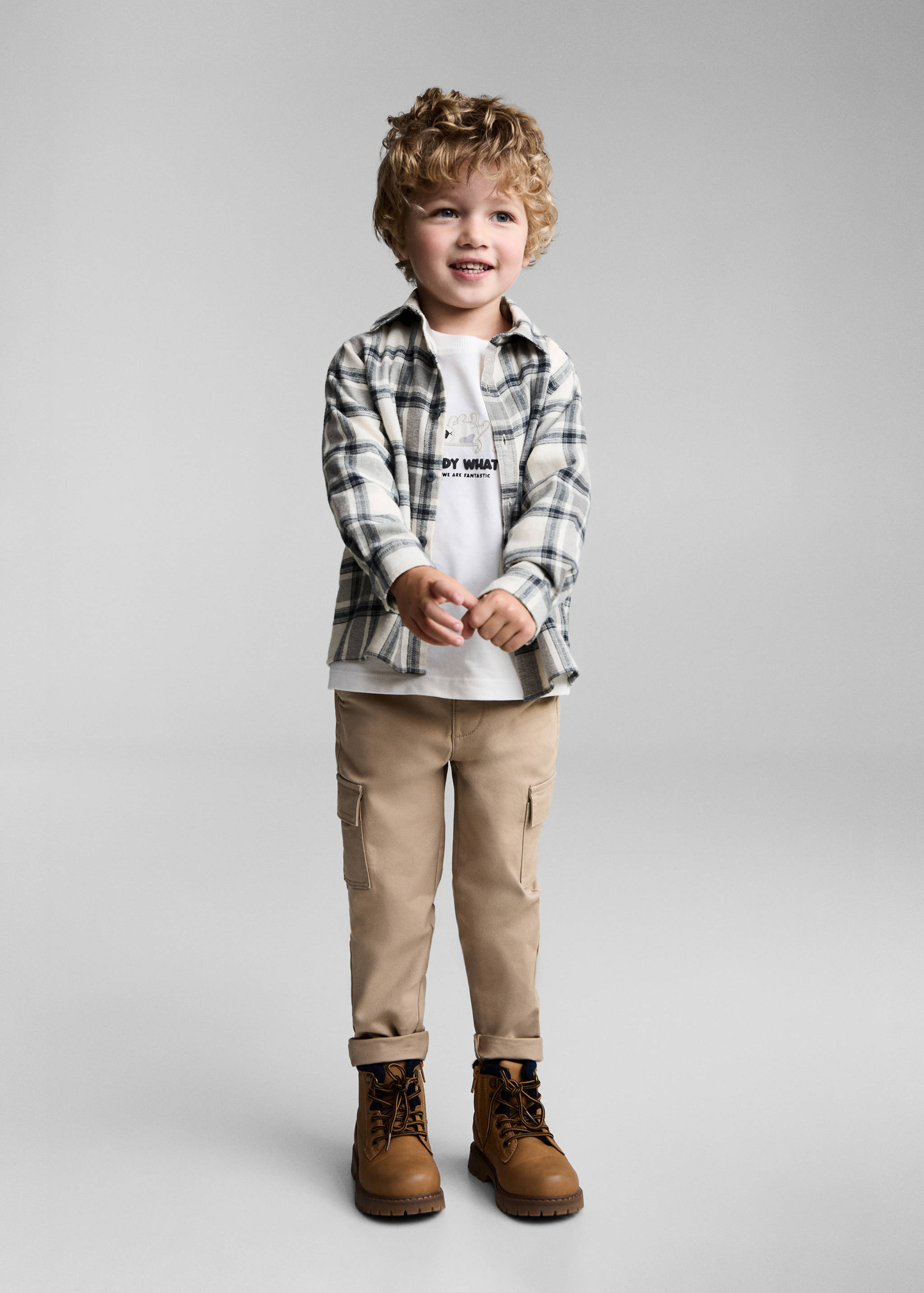 Chemise à carreaux en coton - Plan général