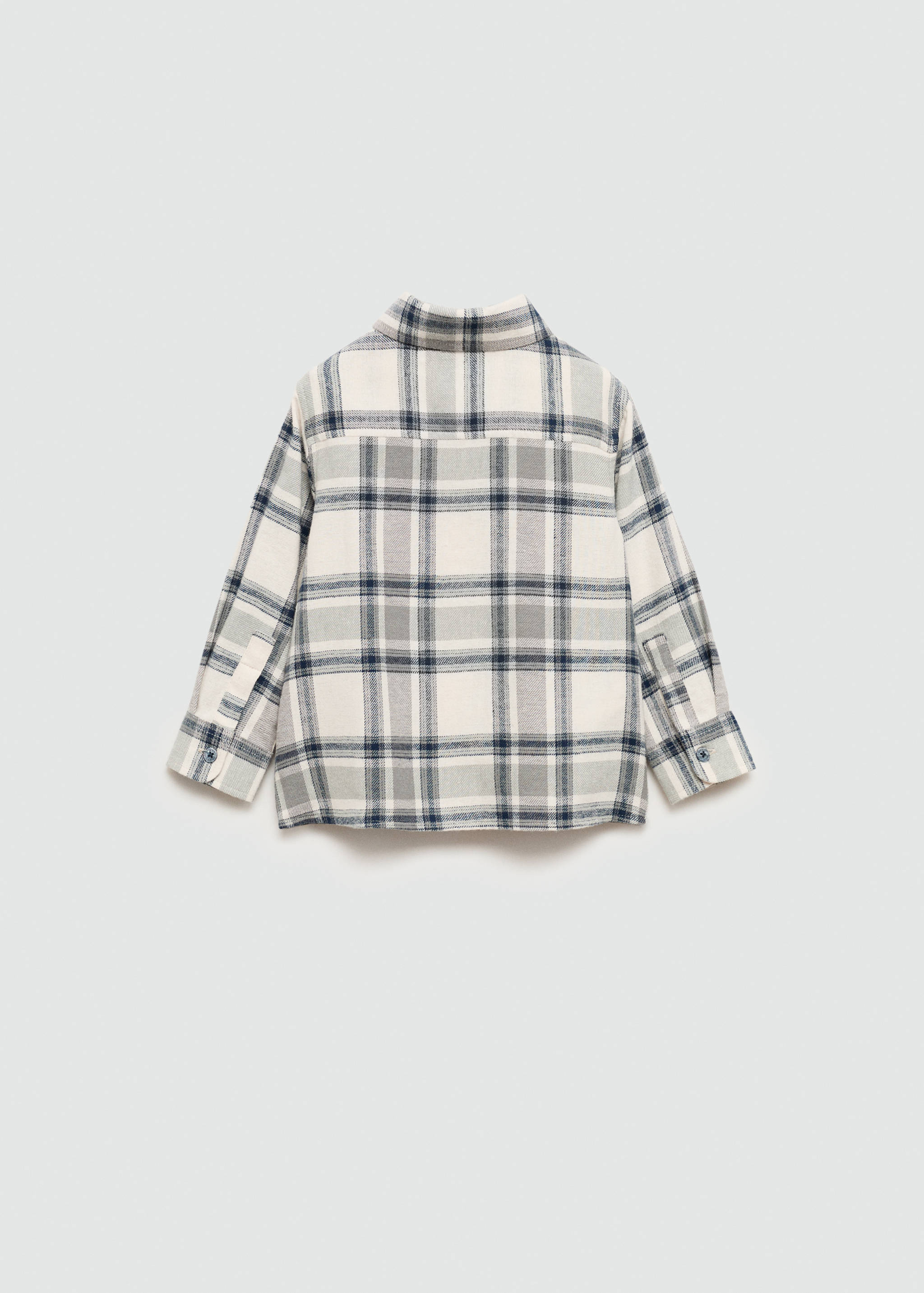 Chemise à carreaux en coton - Verso de l’article