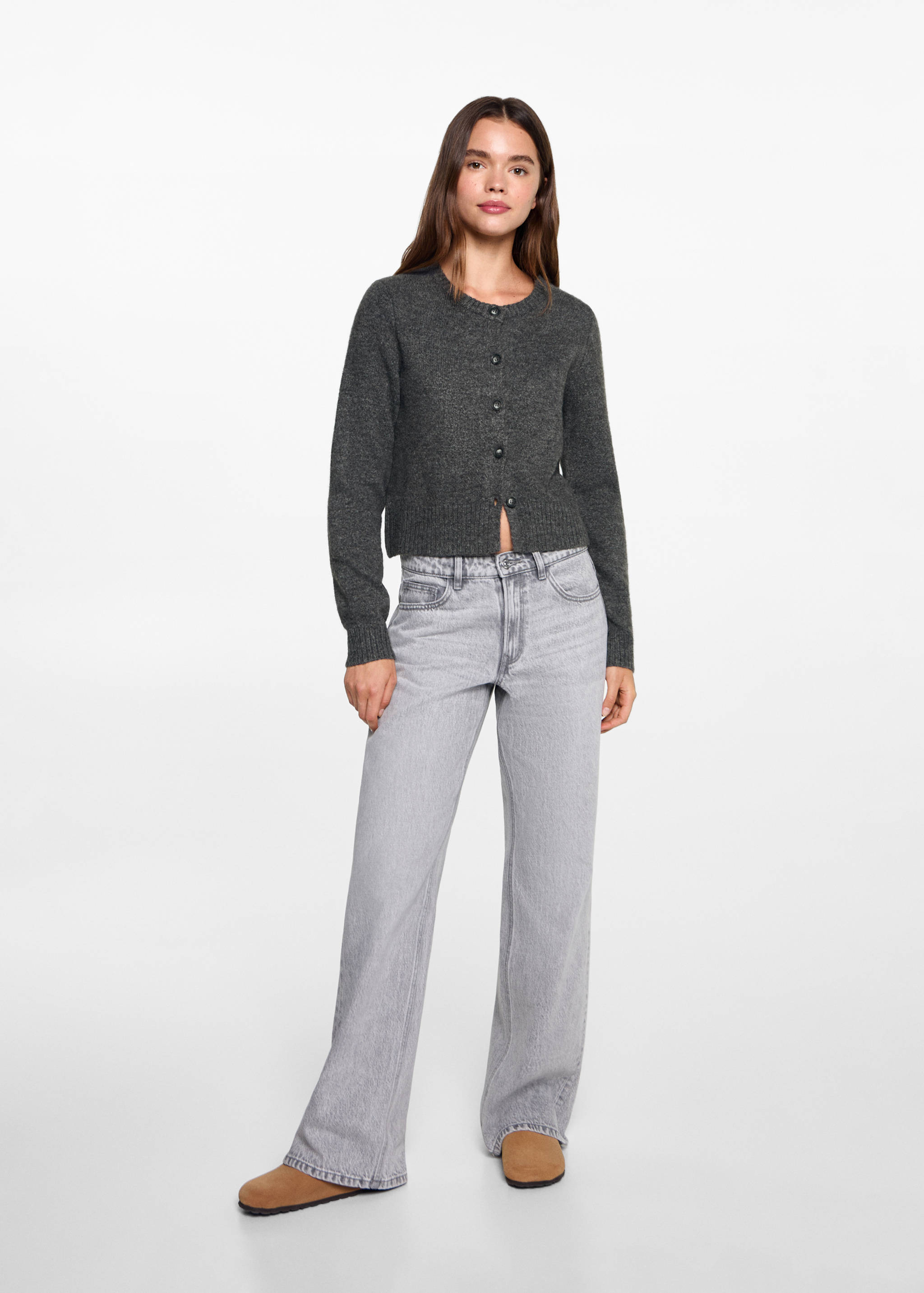 Càrdigan punt botons - Pla general