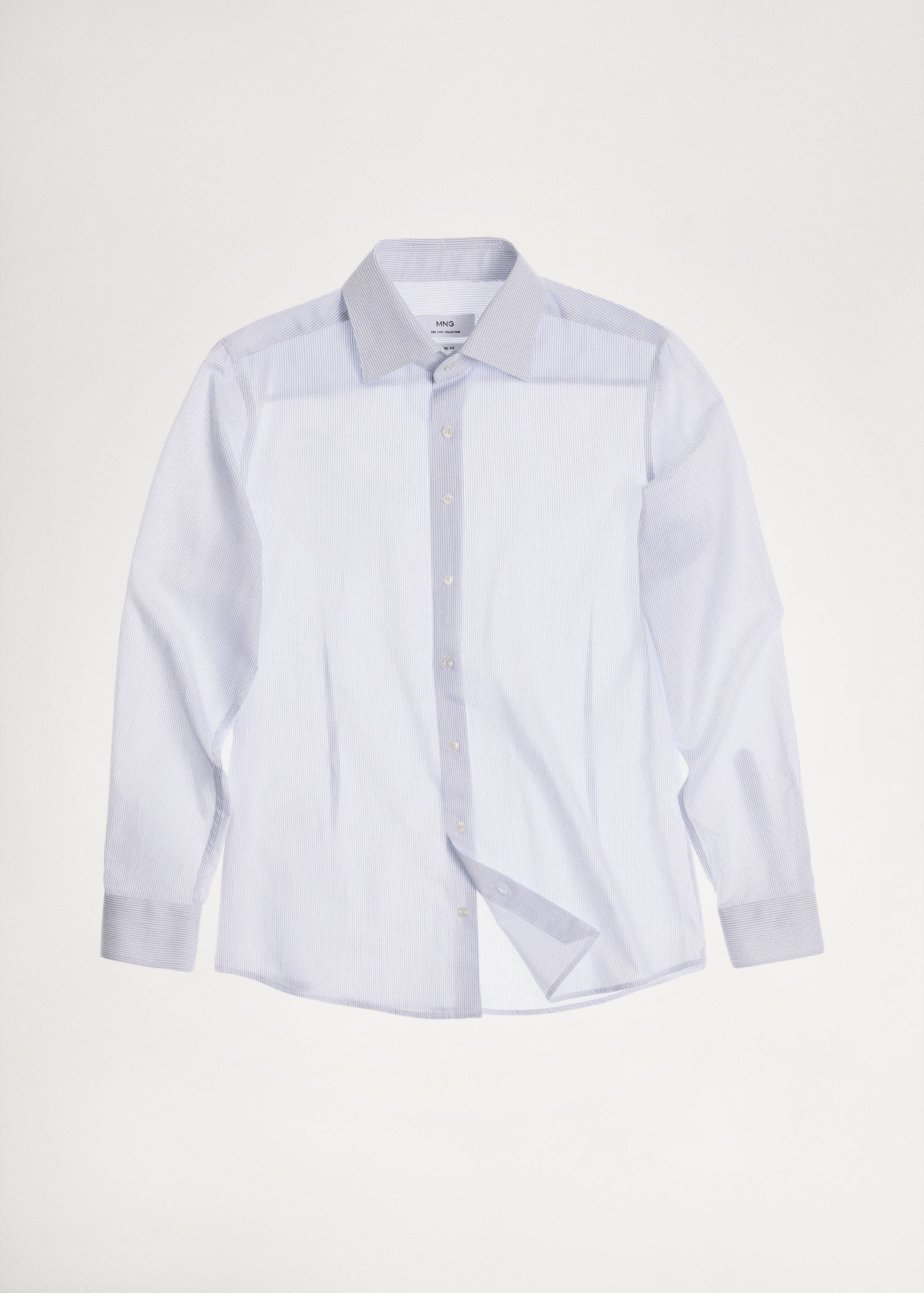 100% cotton slim-fit striped shirt - Details of the article 5