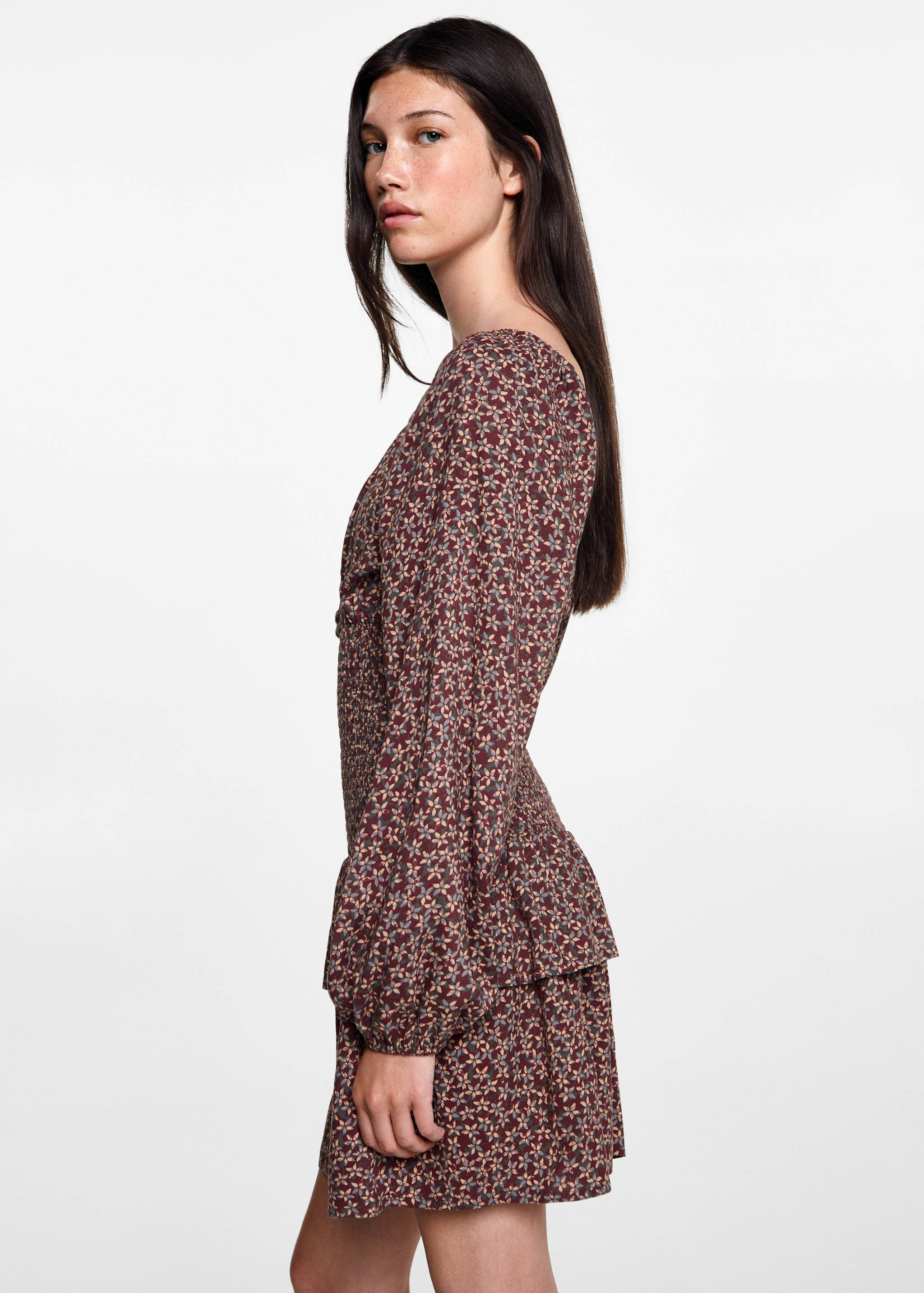 Robe à fleurs volantée - Détail de l'article 2