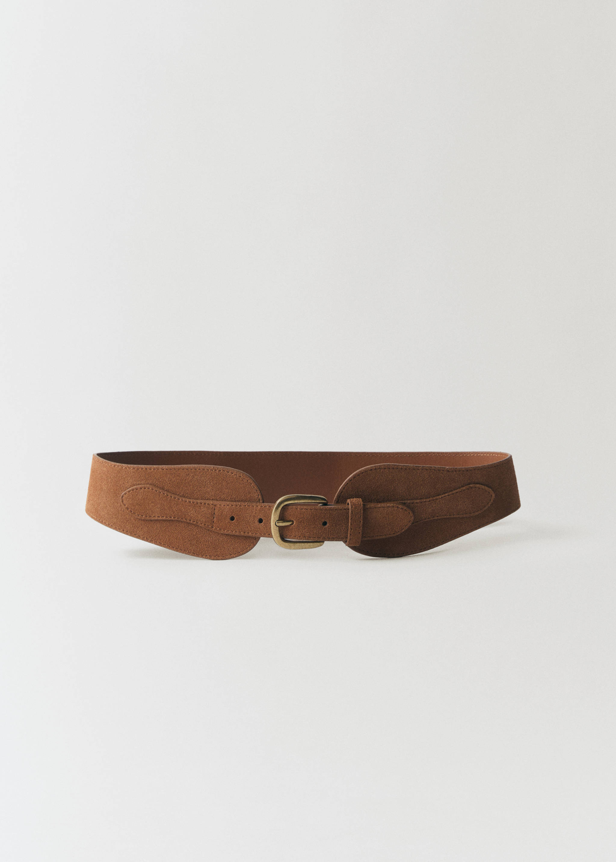Wide leather belt - Article without model