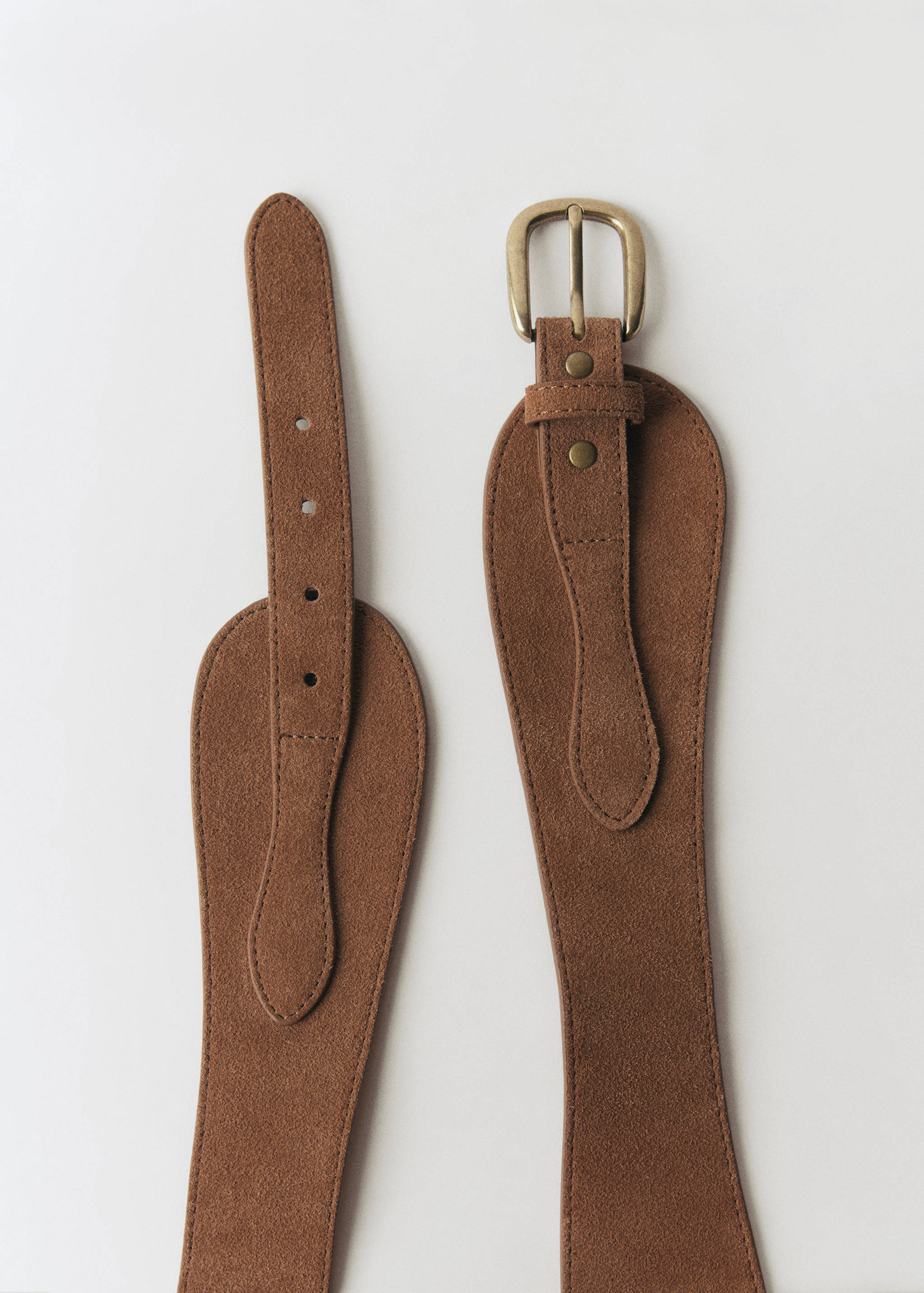 Wide leather belt - Details of the article 1