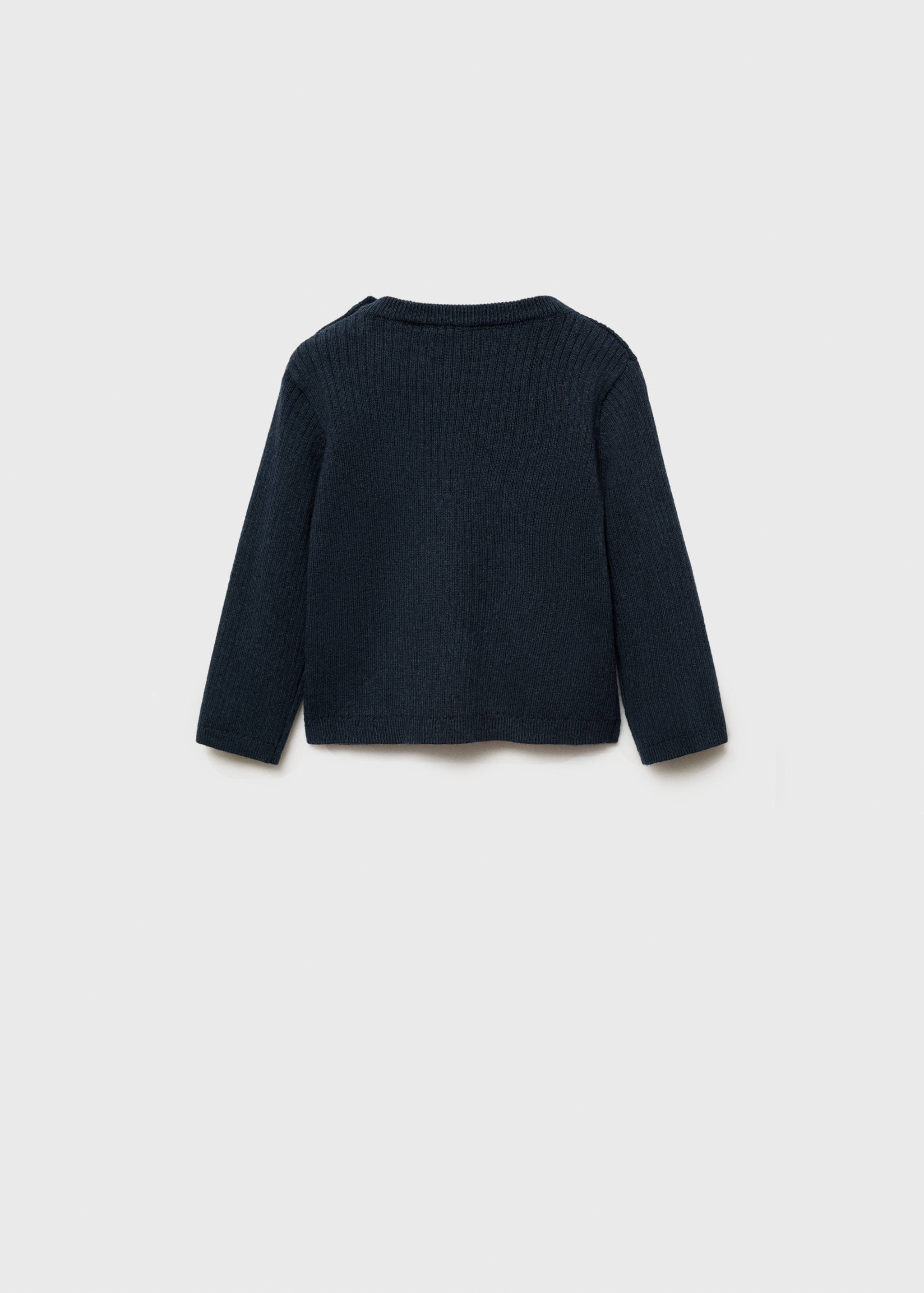Ribbed knit sweater - Reverse of the article
