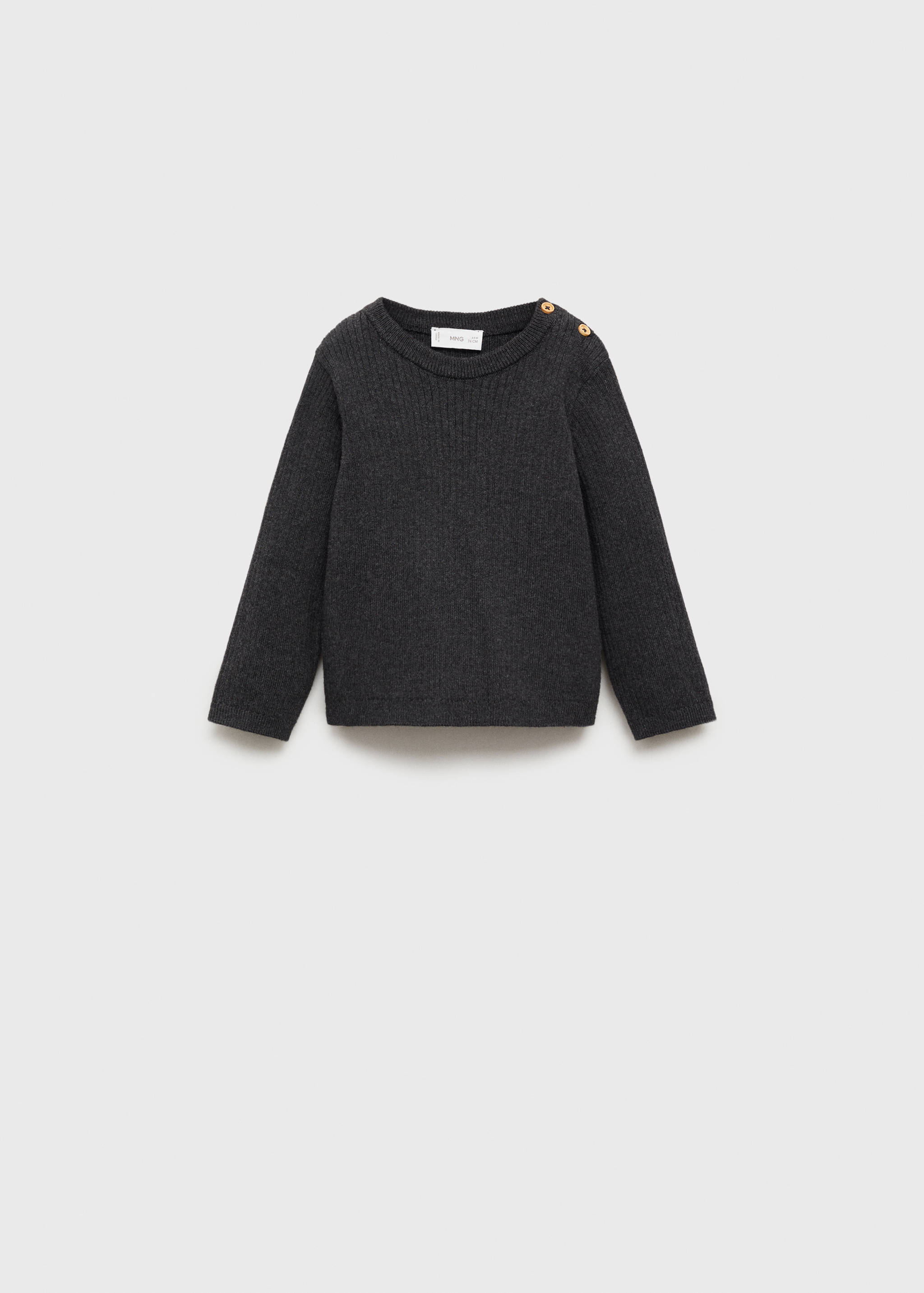 Ribbed knit sweater - Article without model