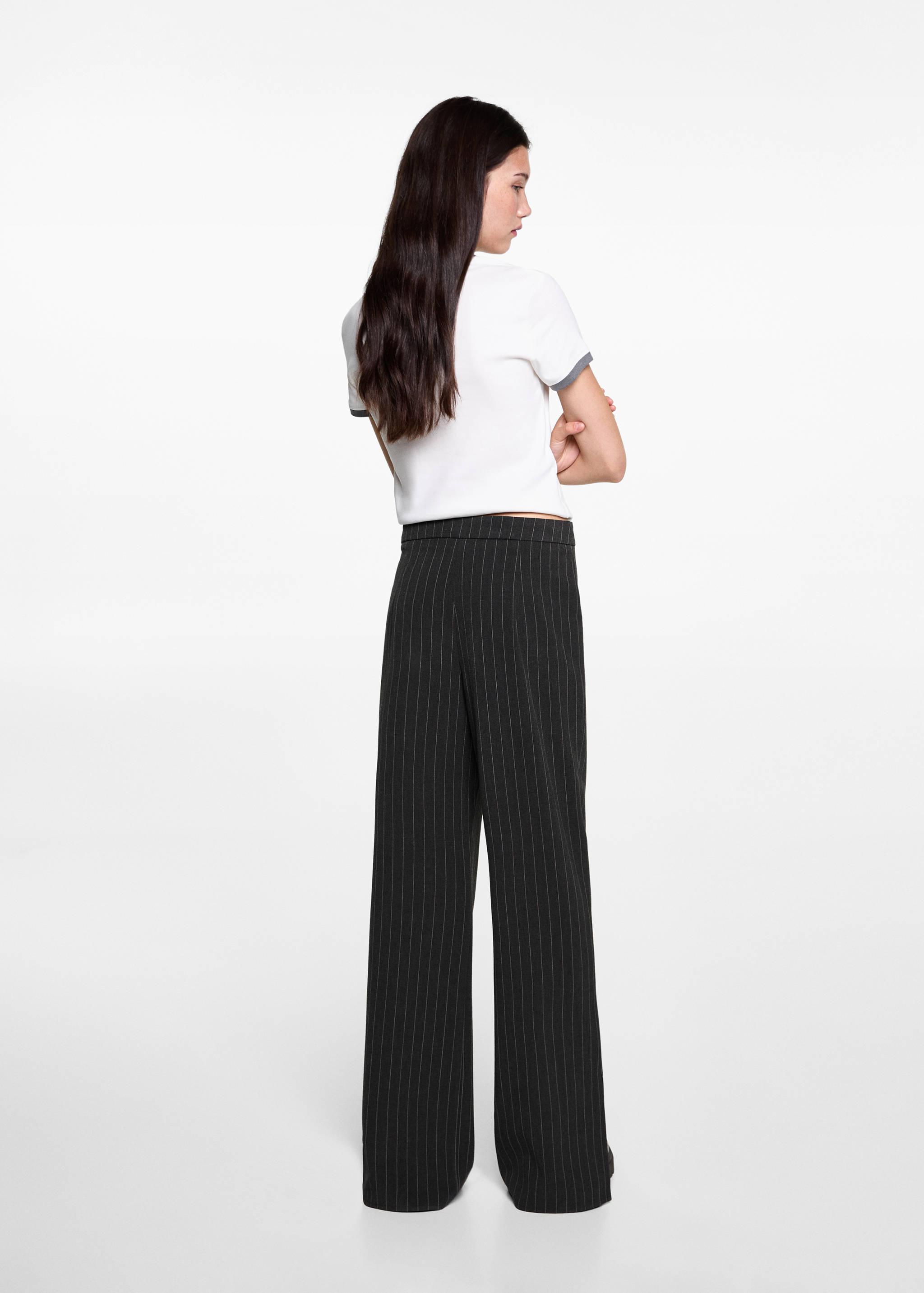 Striped suit pants - Reverse of the article