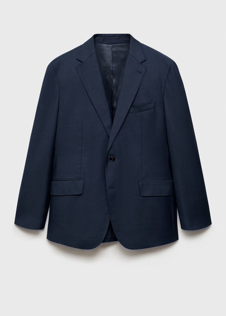 Venice 100% virgin wool suit blazer - Men | MANGO OUTLET USA