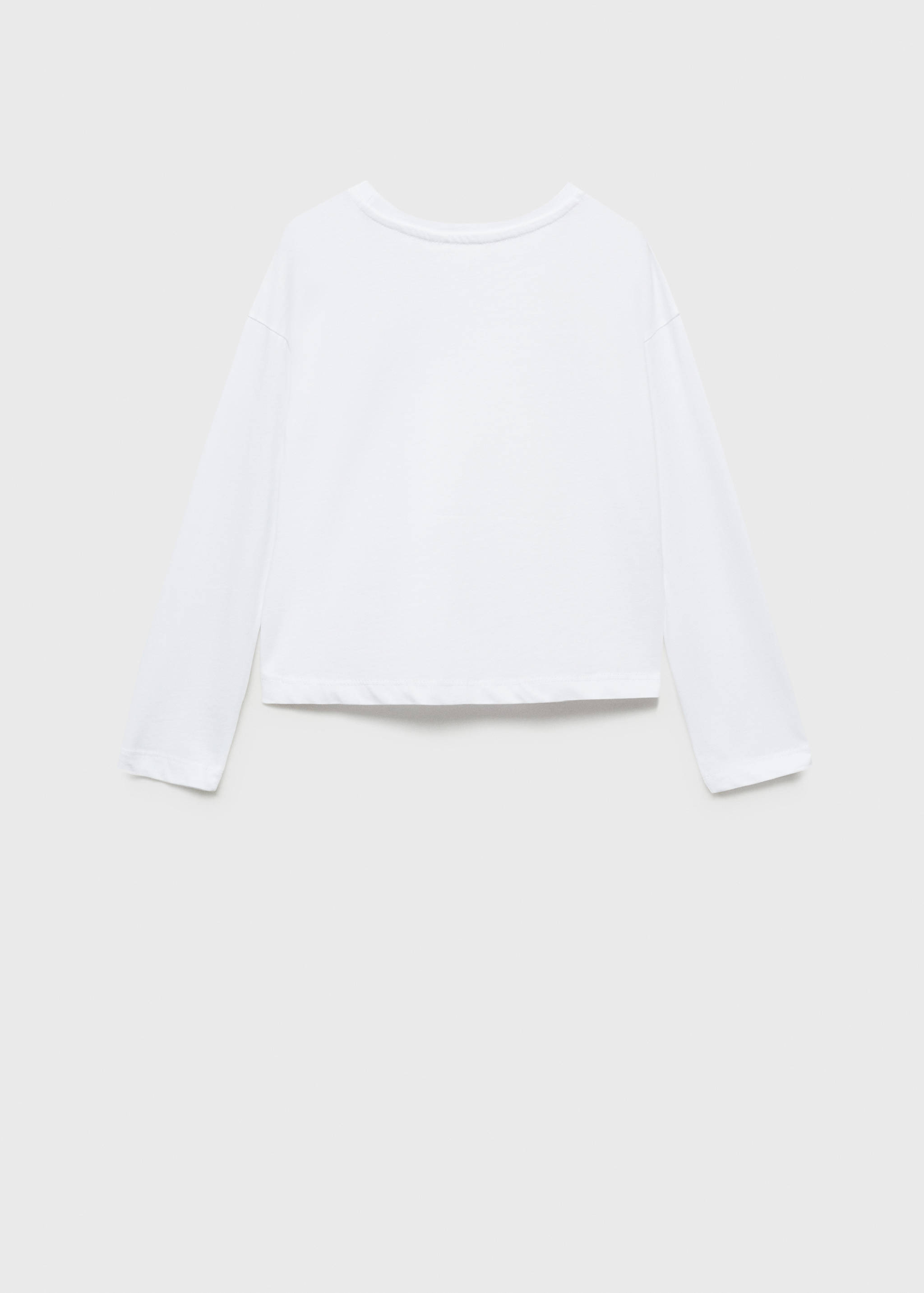 Broderad detalj t-shirt - Artikelns baksida