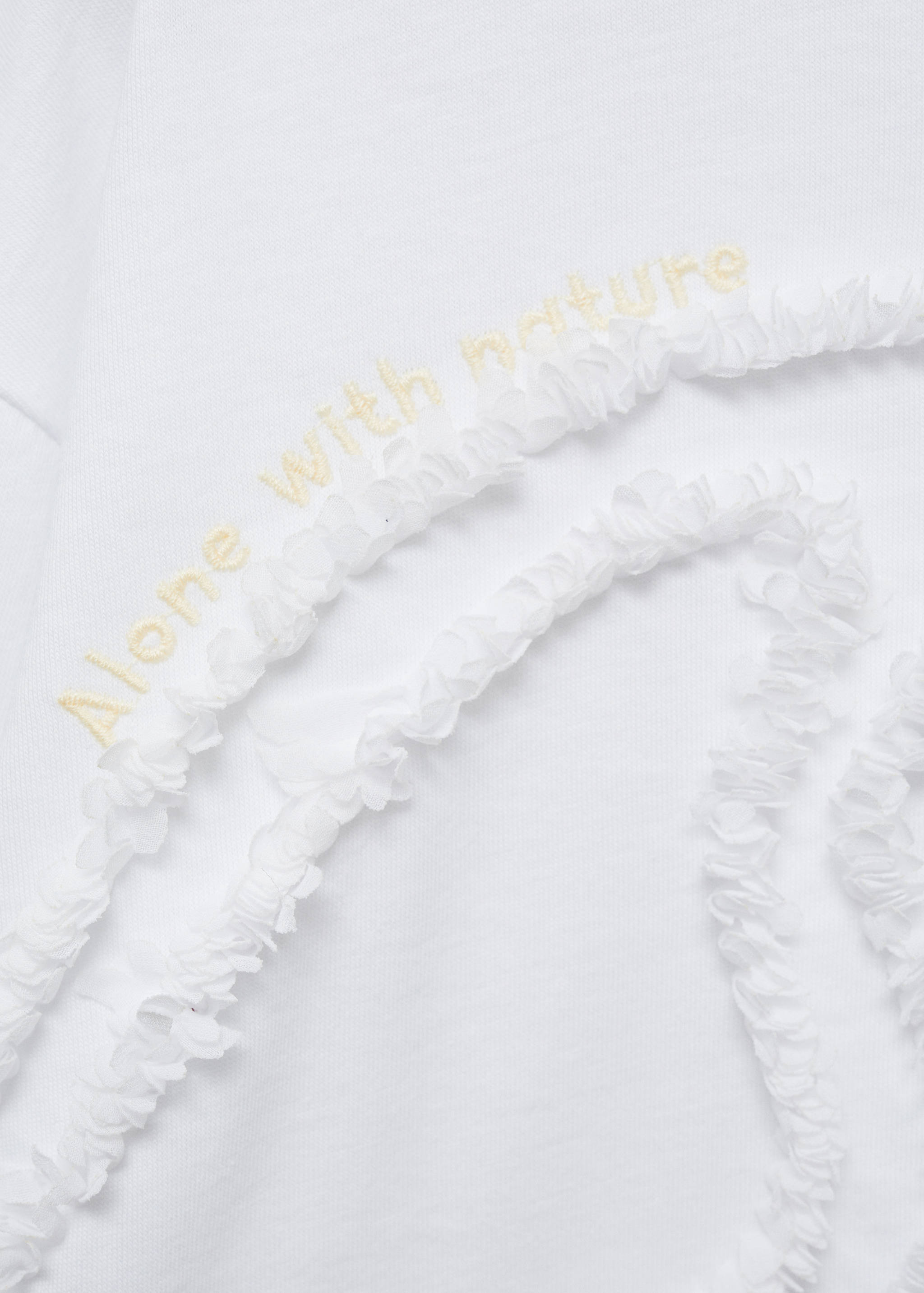 Broderad detalj t-shirt - Detaljer om artikeln 0