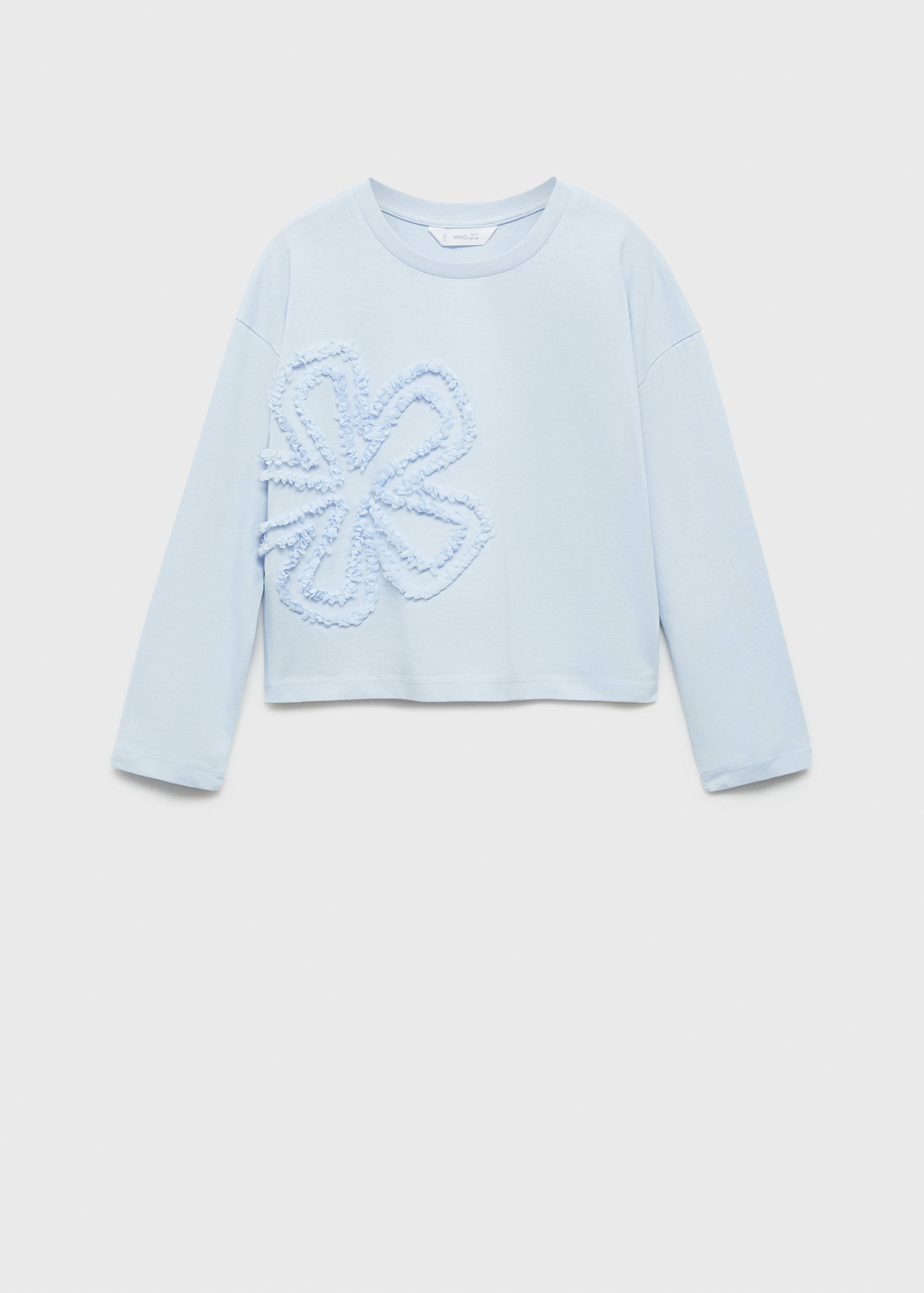 Broderad detalj t-shirt - Artikel utan modell