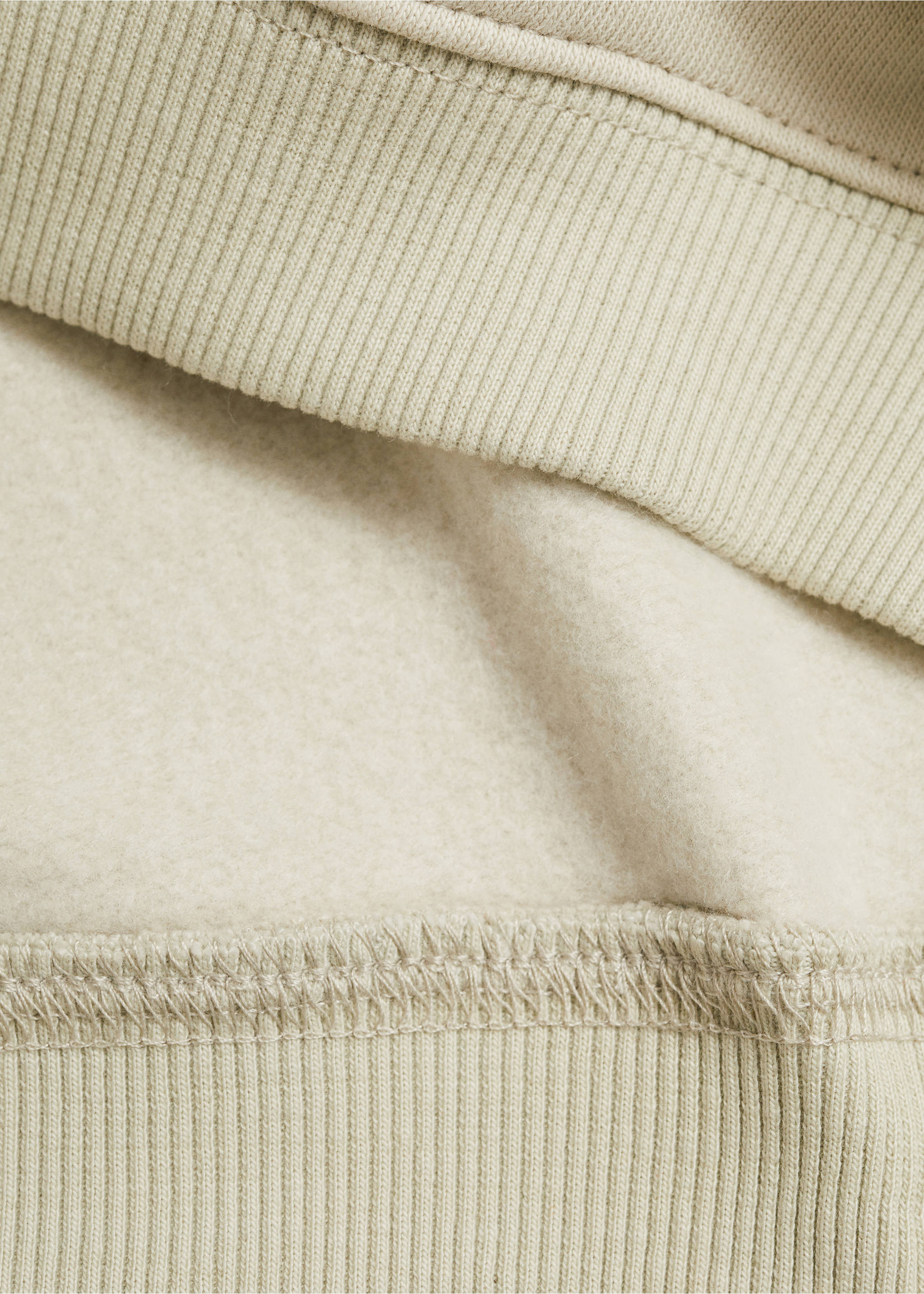 Animal-print sweatshirt - Details of the article 0, Pastel Green. Ref: 77056340-00.