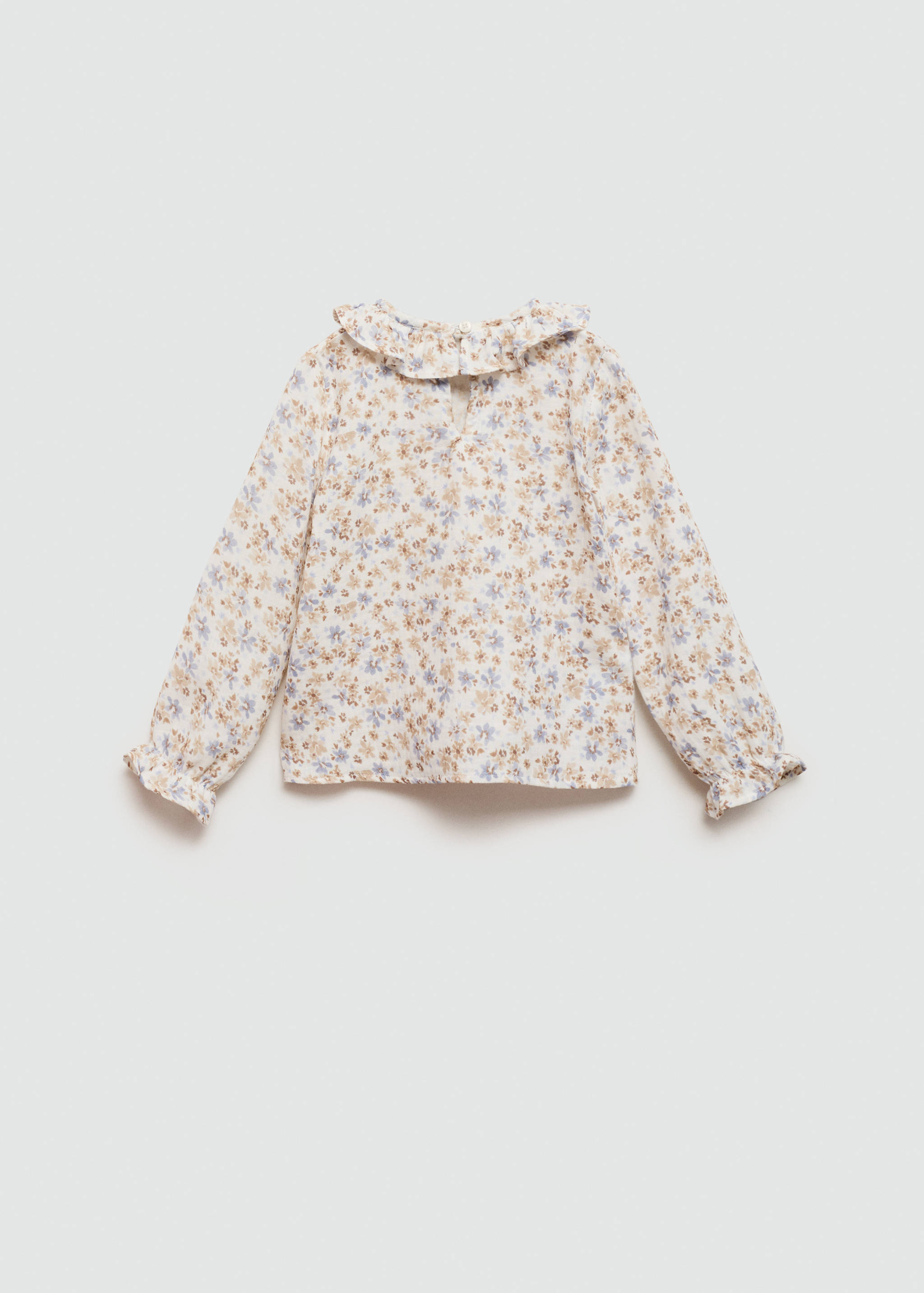 Blouse fleurie volants - Verso de l’article