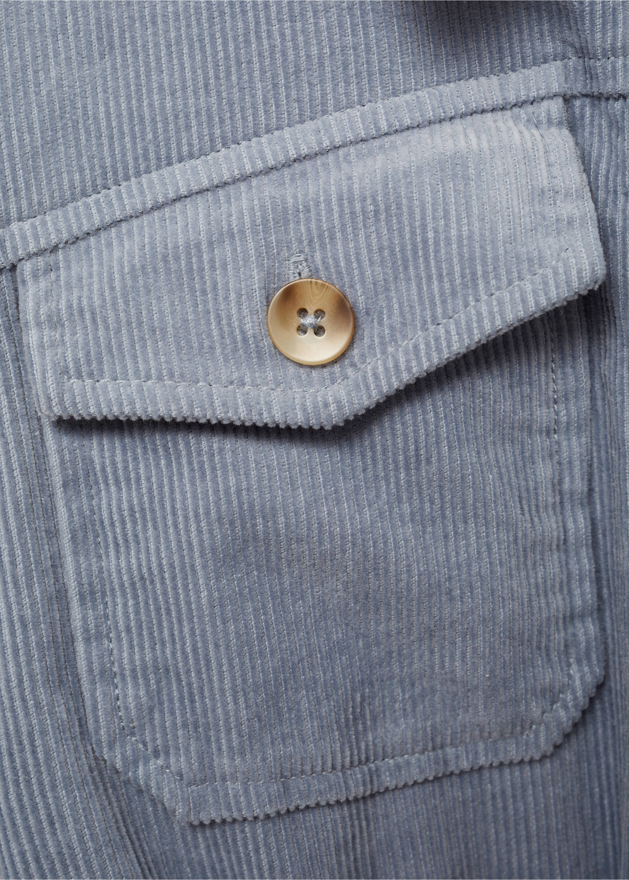 Langer Cord-Overall - Detail des Artikels 0, Blau. Ref: 77056345-00.