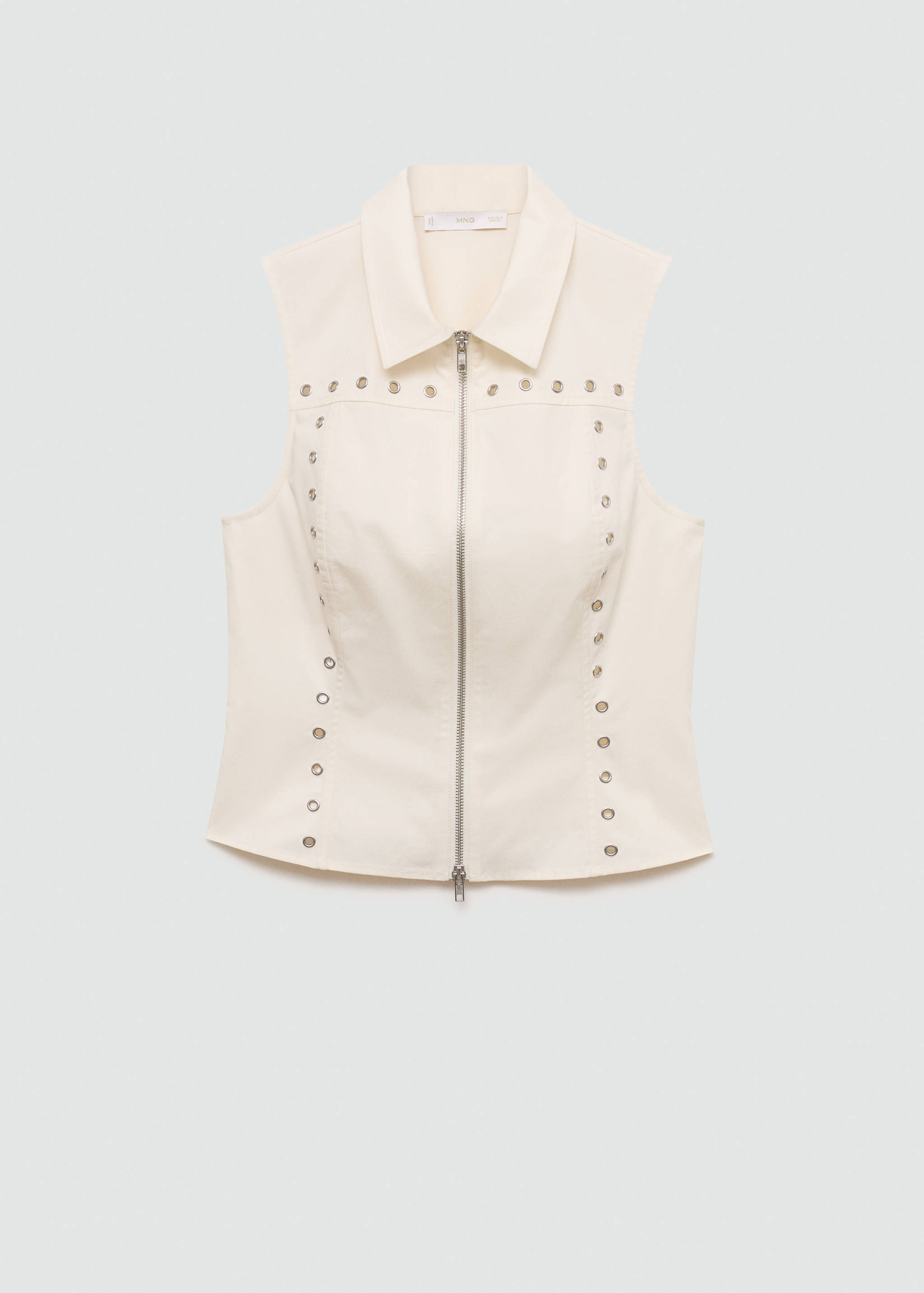 Studded top with zip - Article without model