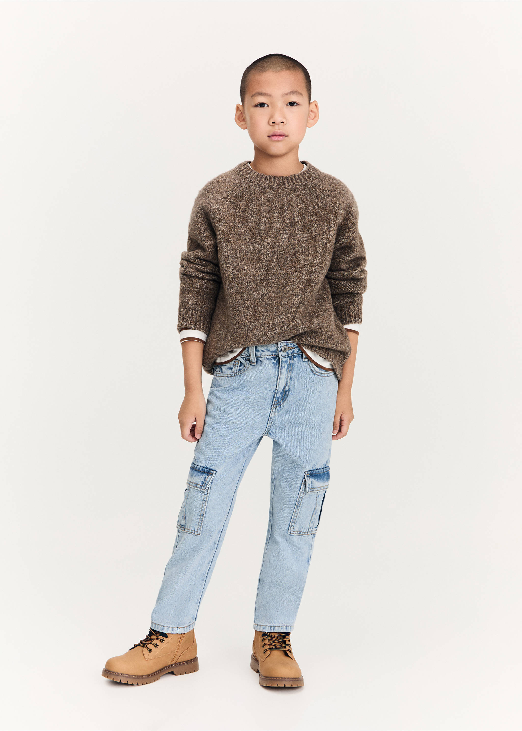 Pocket cargo jeans - General plane, Light Blue. Ref: 77056349-00.