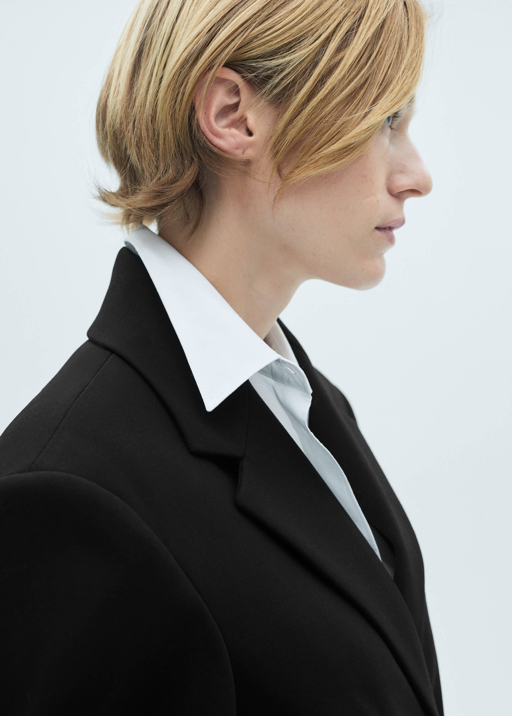 Cappotto strutturato doppio tessuto cintura - Dettaglio dell'articolo 1