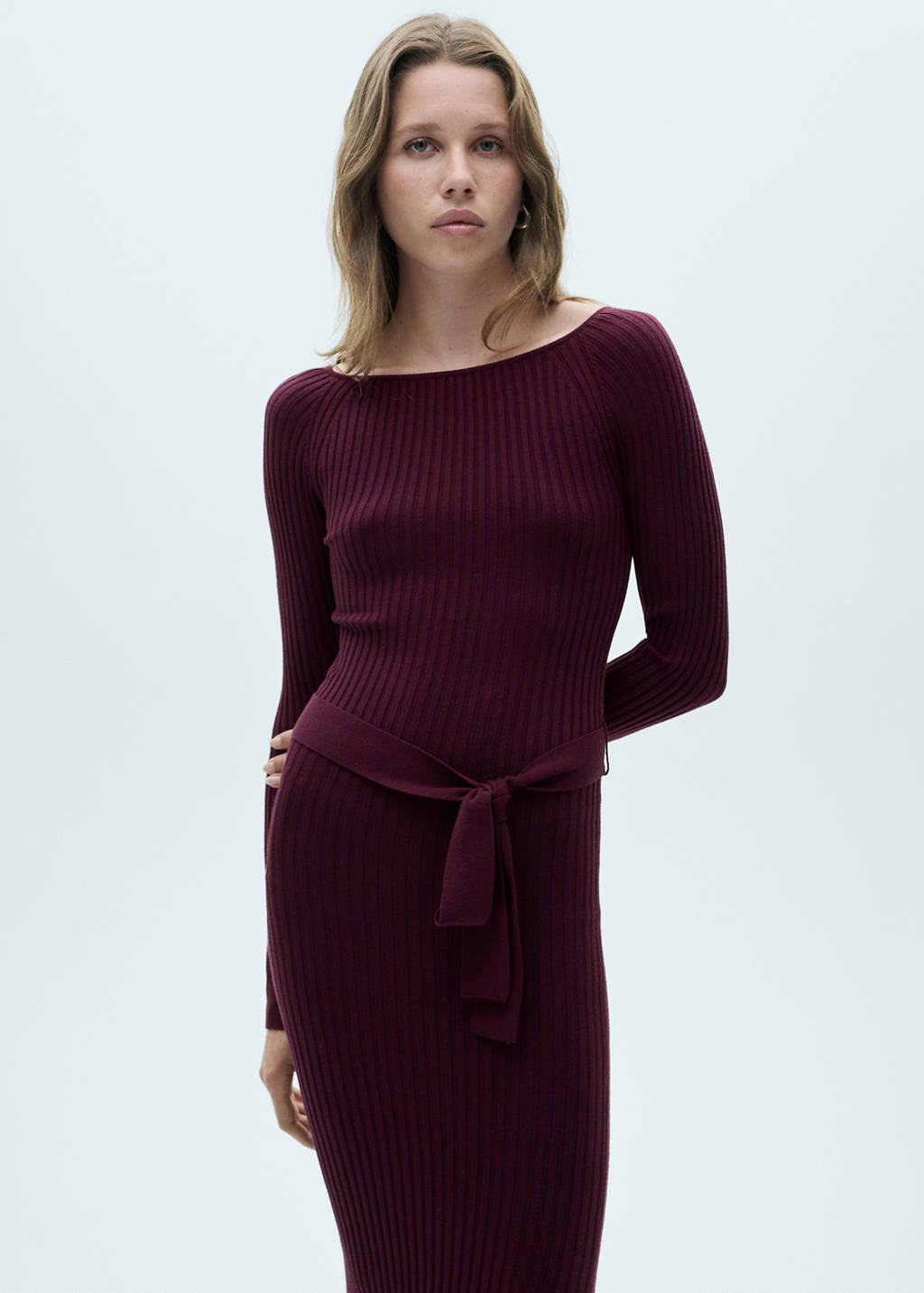 mango ribbed knit dress Ribbed knit dress - Women