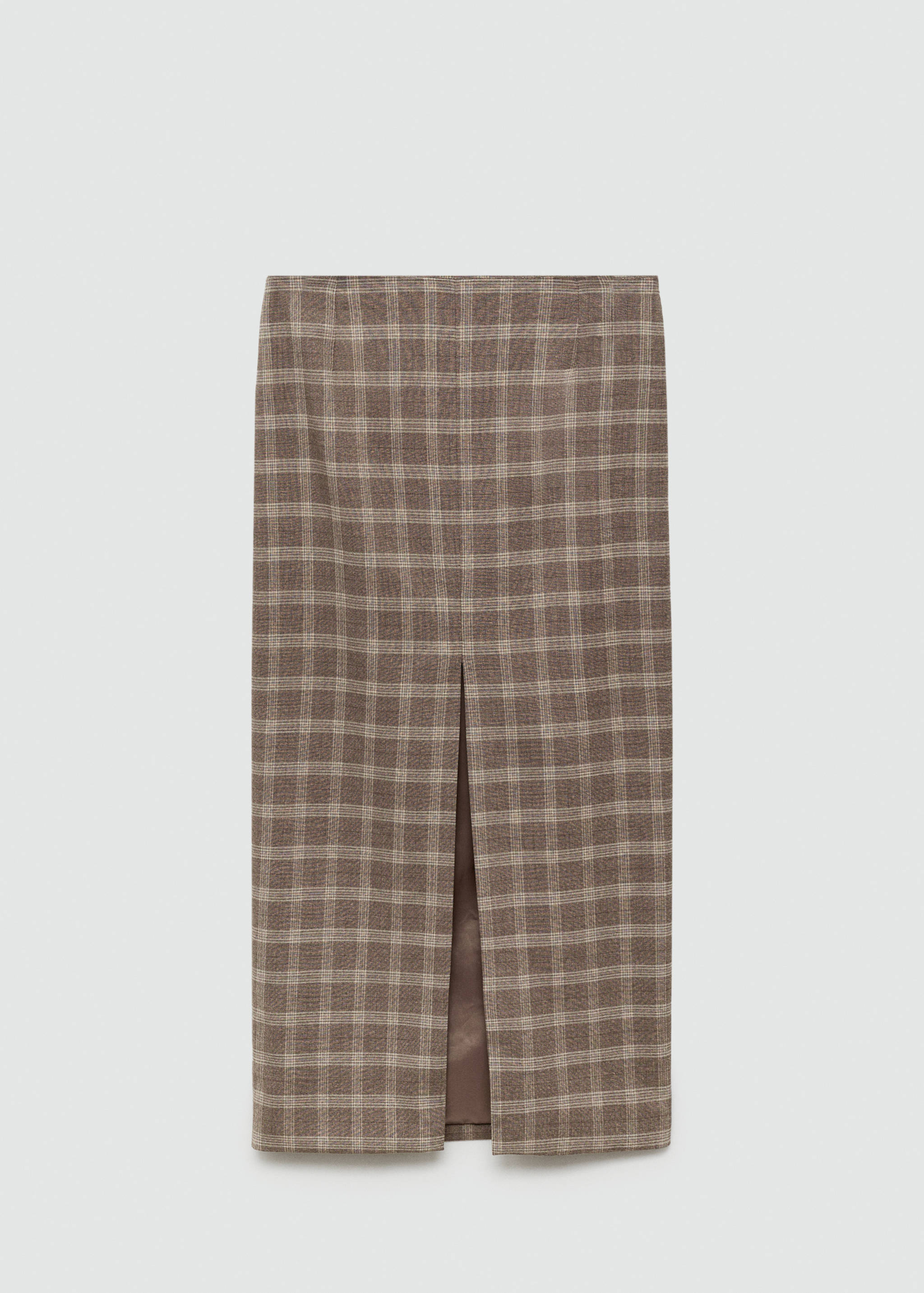 Check skirt with slit - Article without model