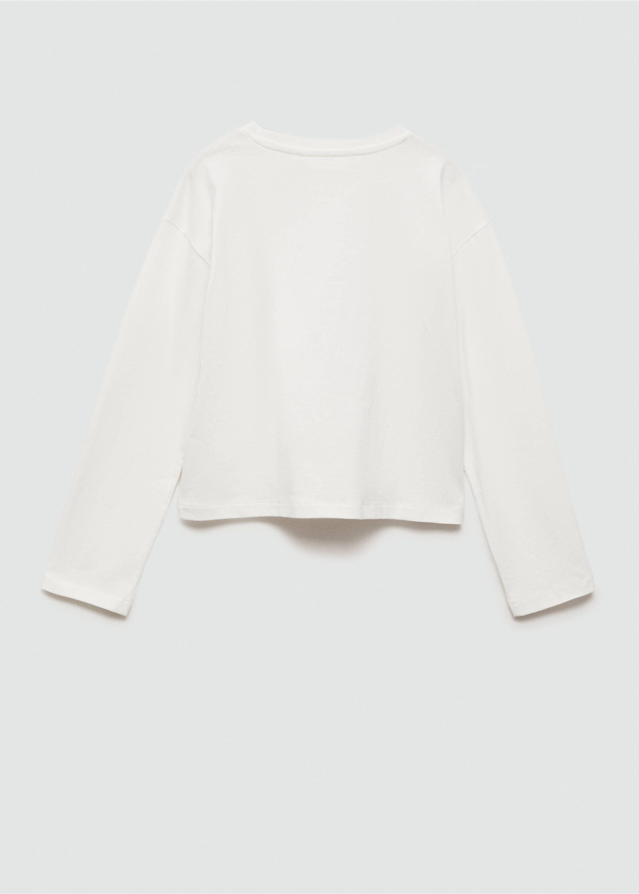 Sequin print T-shirt - Reverse of the article, Off White. Ref: 77056728-00.