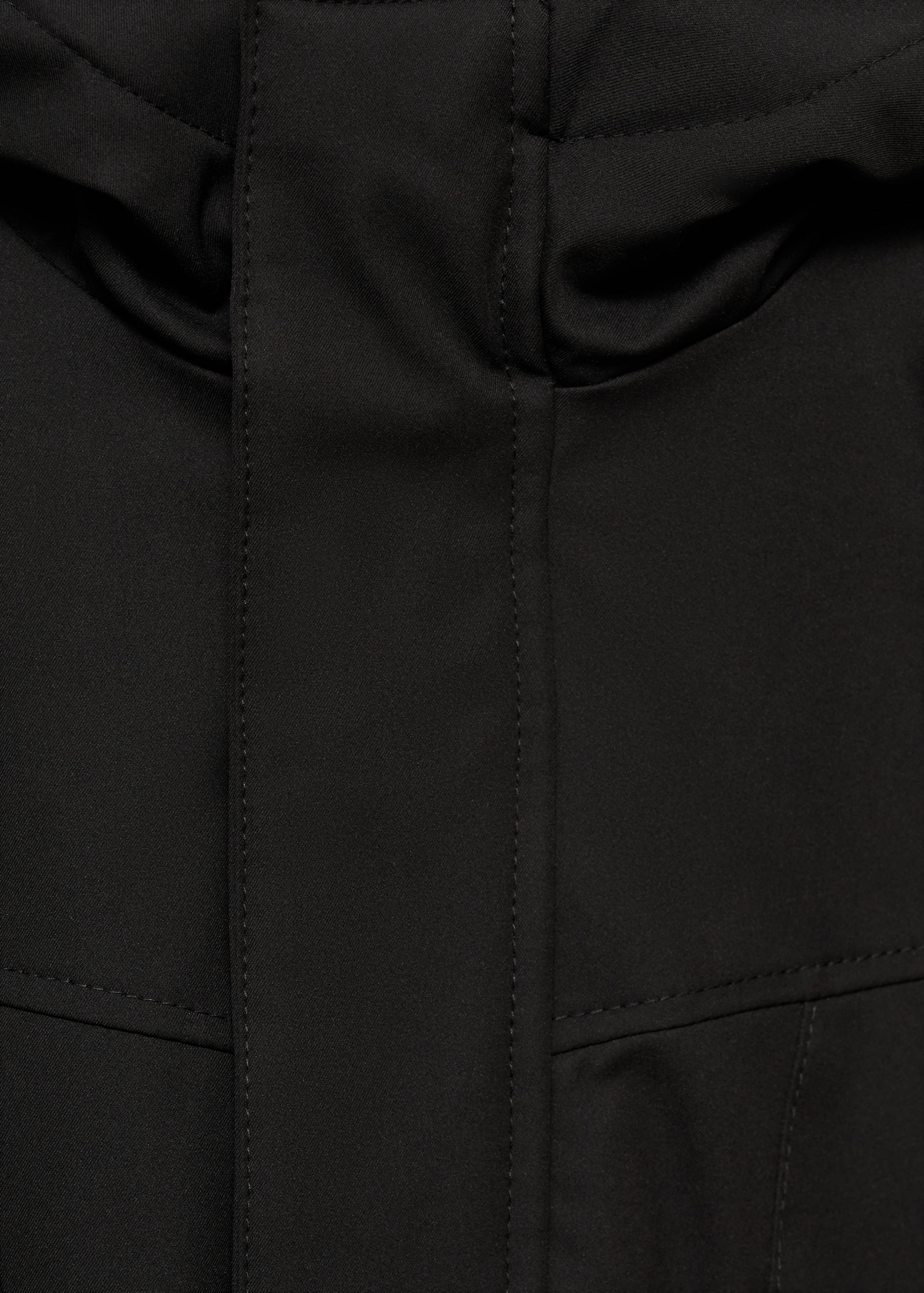 Water-repellent hood puffer coat - Details of the article 8