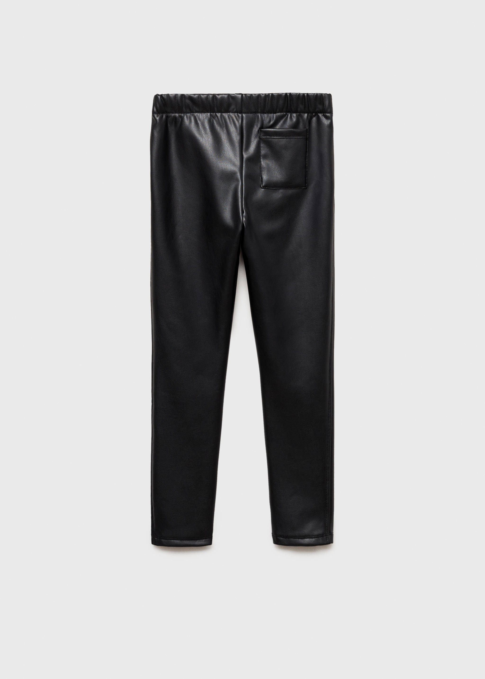 Faux-leather leggings - Reverse of the article