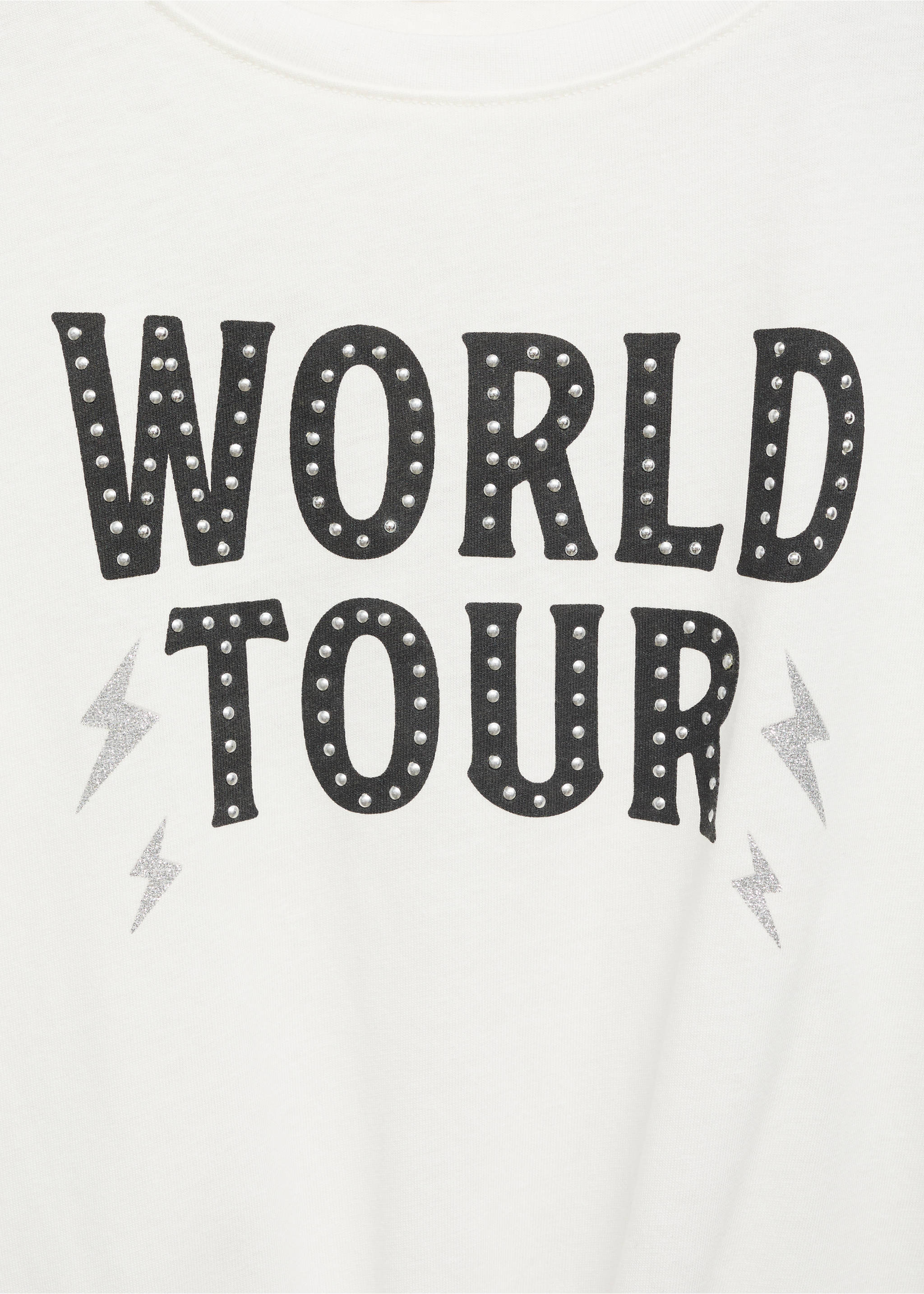 Studded print T-shirt - Details of the article 8, Off White. Ref: 77056734-00.