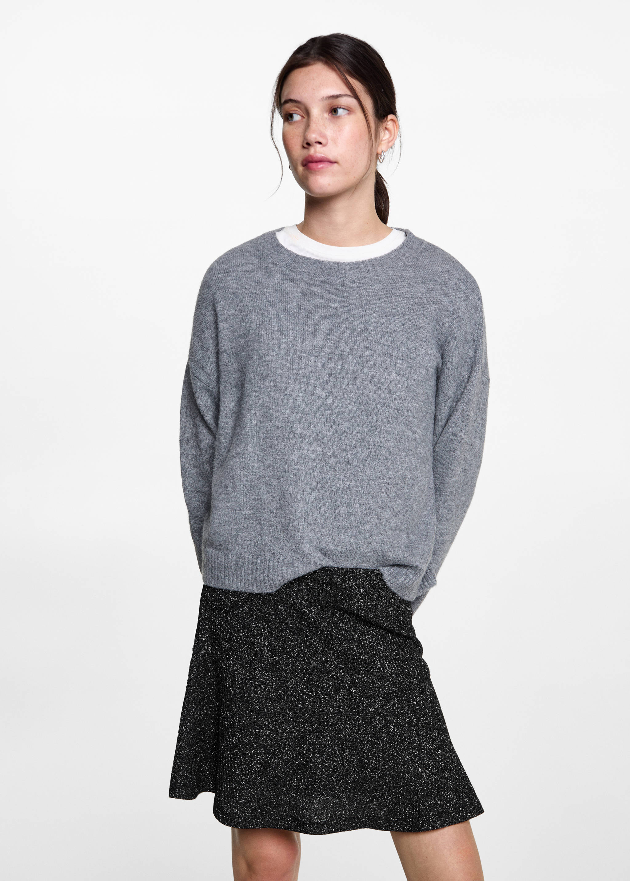 Falda punto lurex - Plano medio