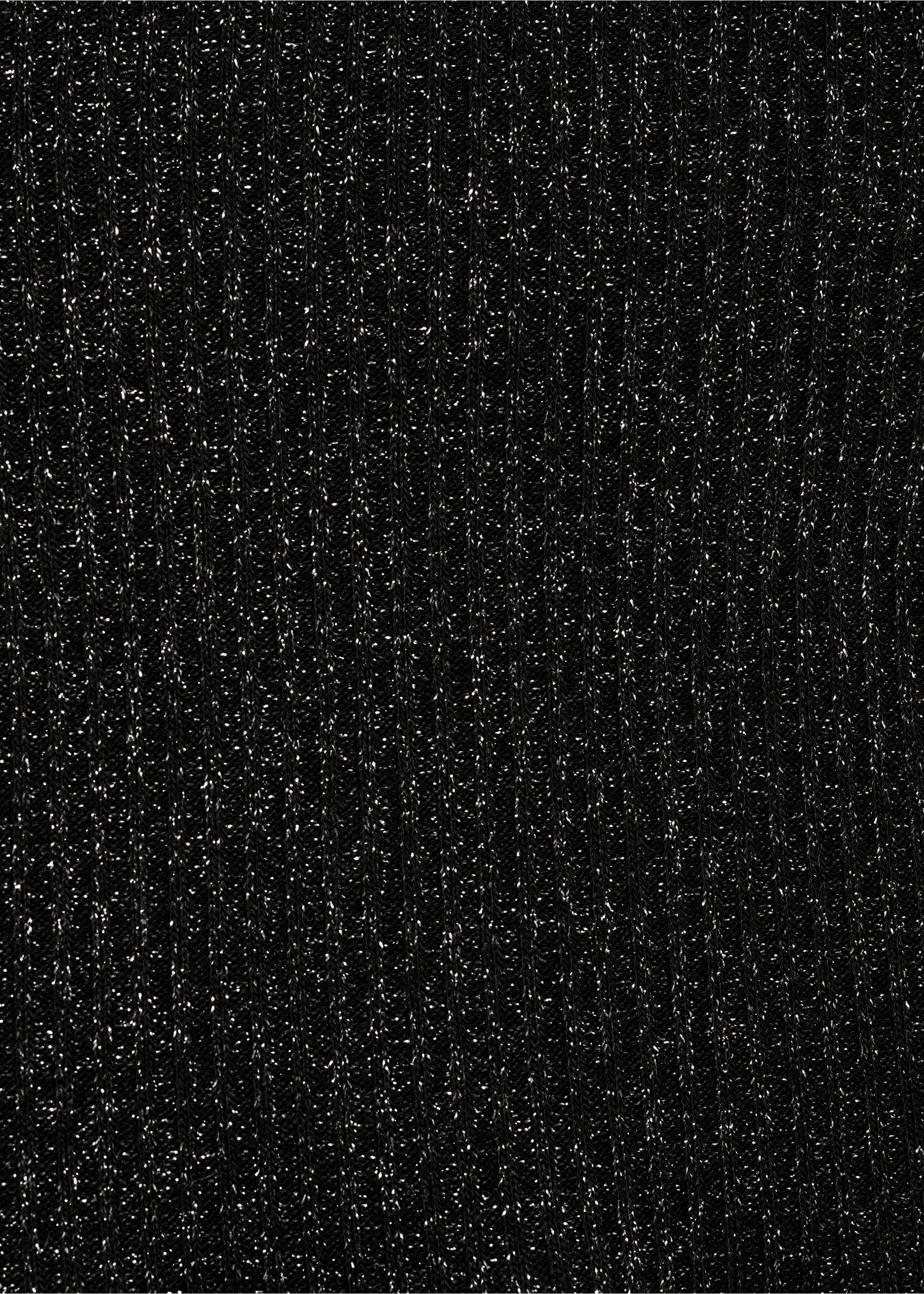 Strick-Rock mit Lurex - Detail des Artikels 8, Schwarz. Ref: 77056736-00.