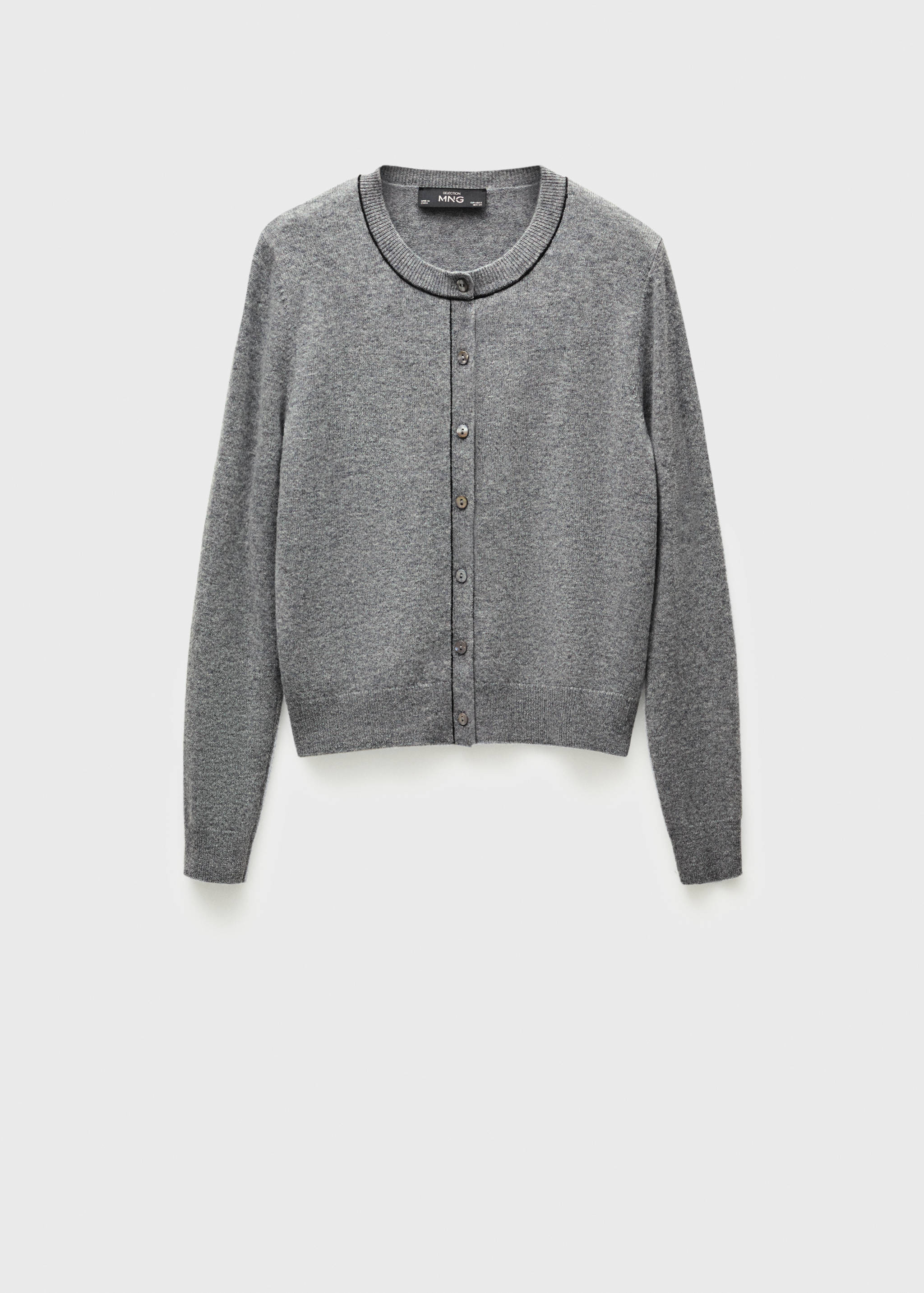 Cardigan laine coutures décoratives - Article sans modèle