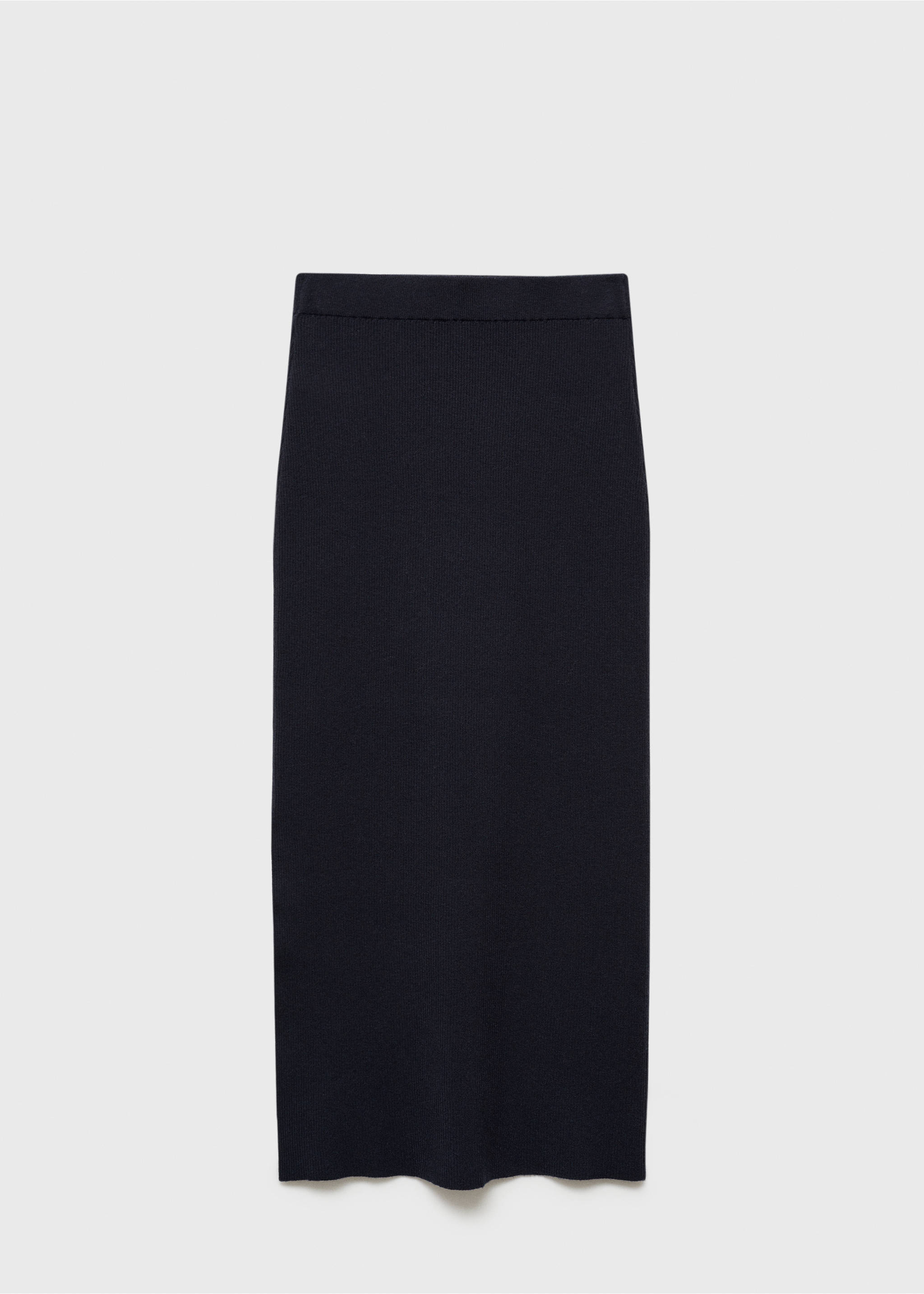 Cable knit skirt - Article without model, Dark Navy. Ref: 77056744-00.