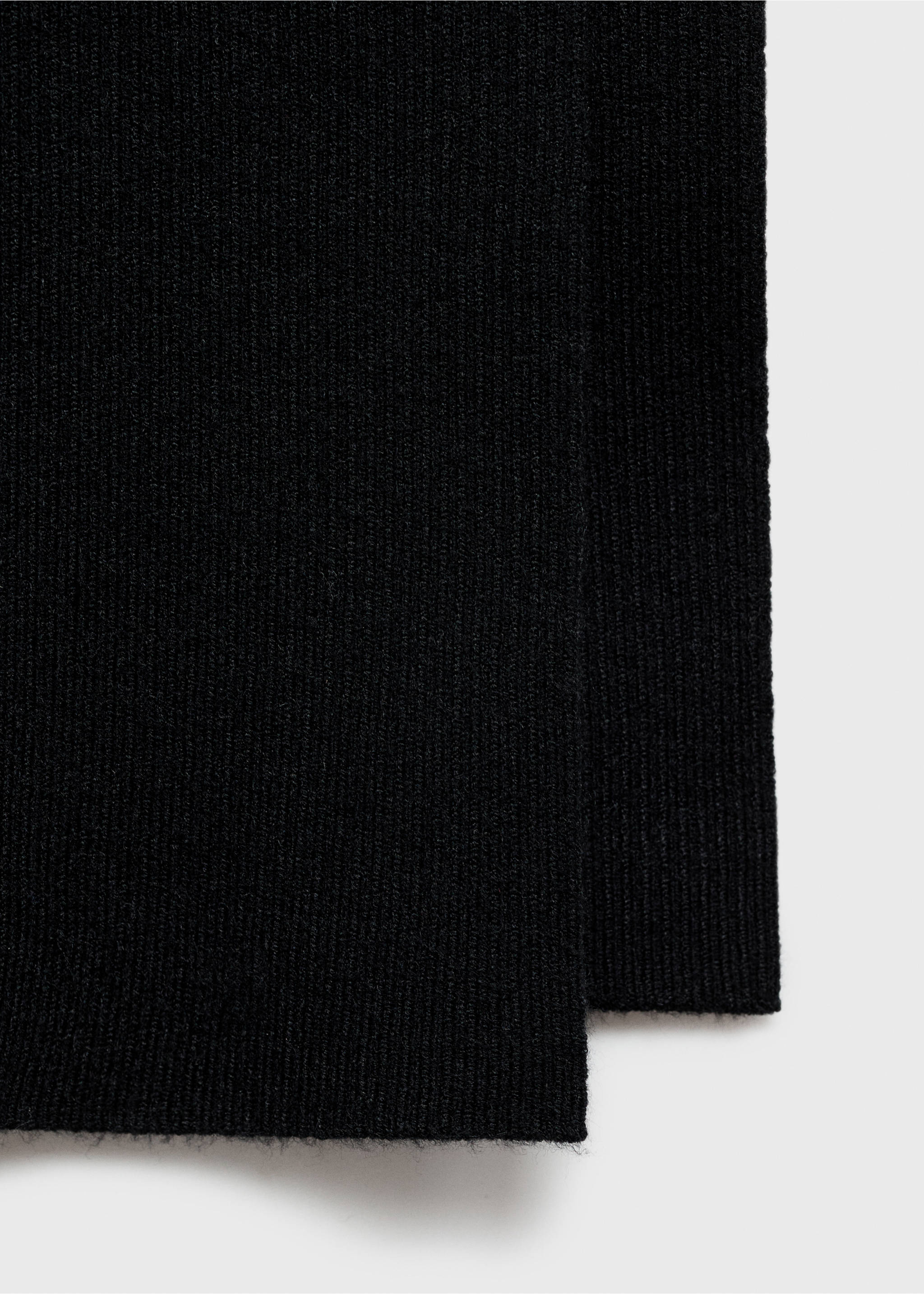 Falda punto canalé - Detalle del artículo 0, Negro. Ref: 77056744-00.