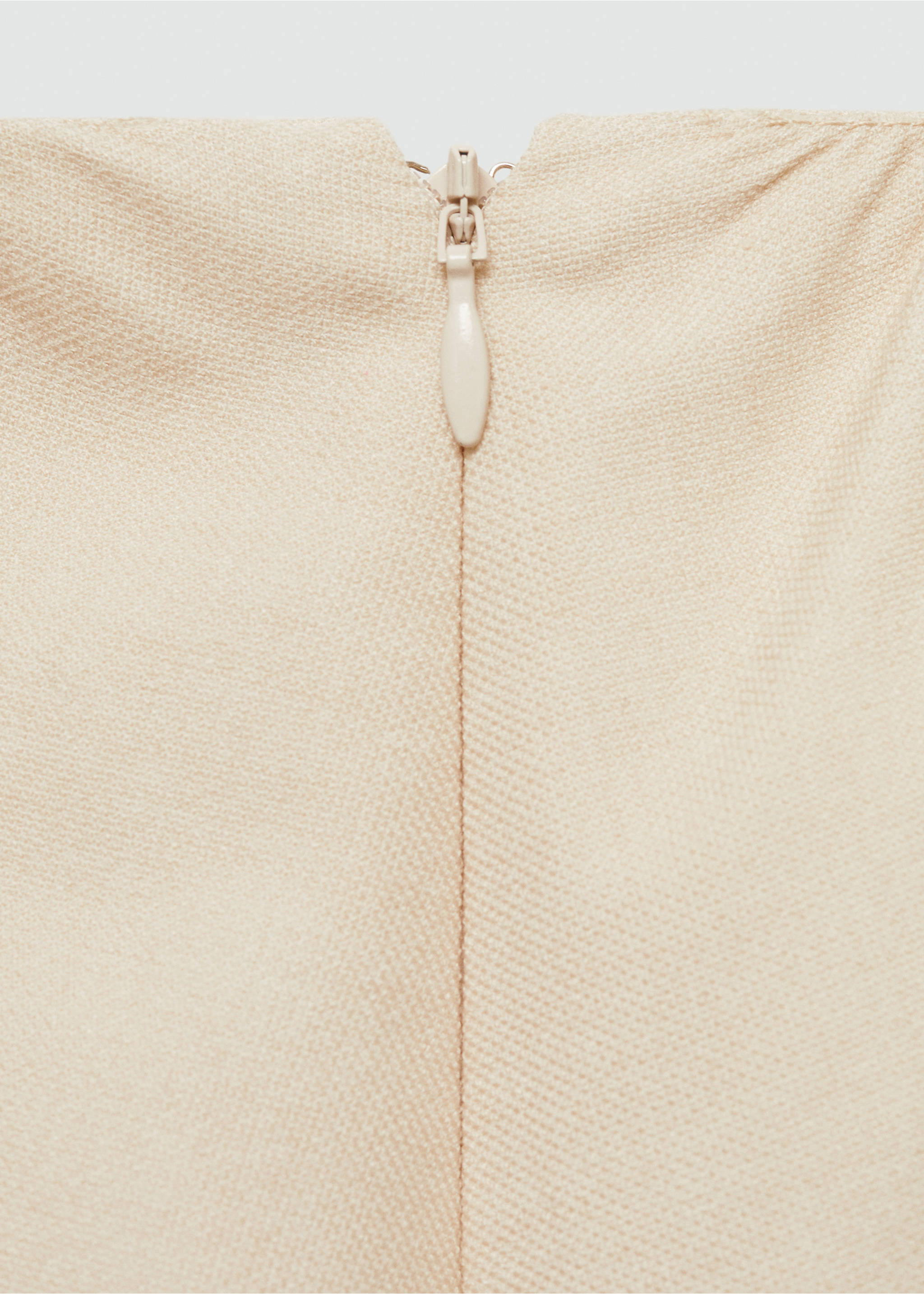 Midirock in A-Linie - Detail des Artikels 0, Sandfarben. Ref: 77056752-00.