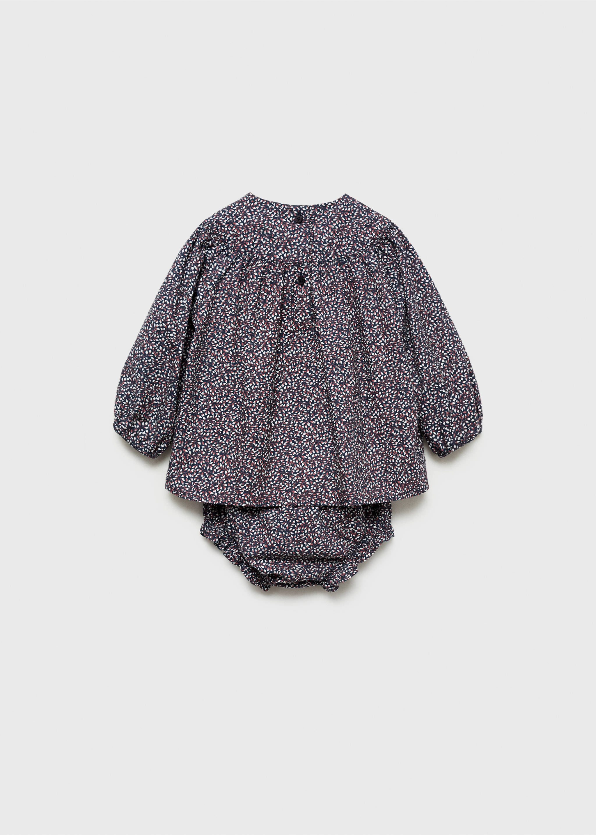 Printed dress and nappy cover - Reverse of the article, Dark Navy. Ref: 77056756-00.
