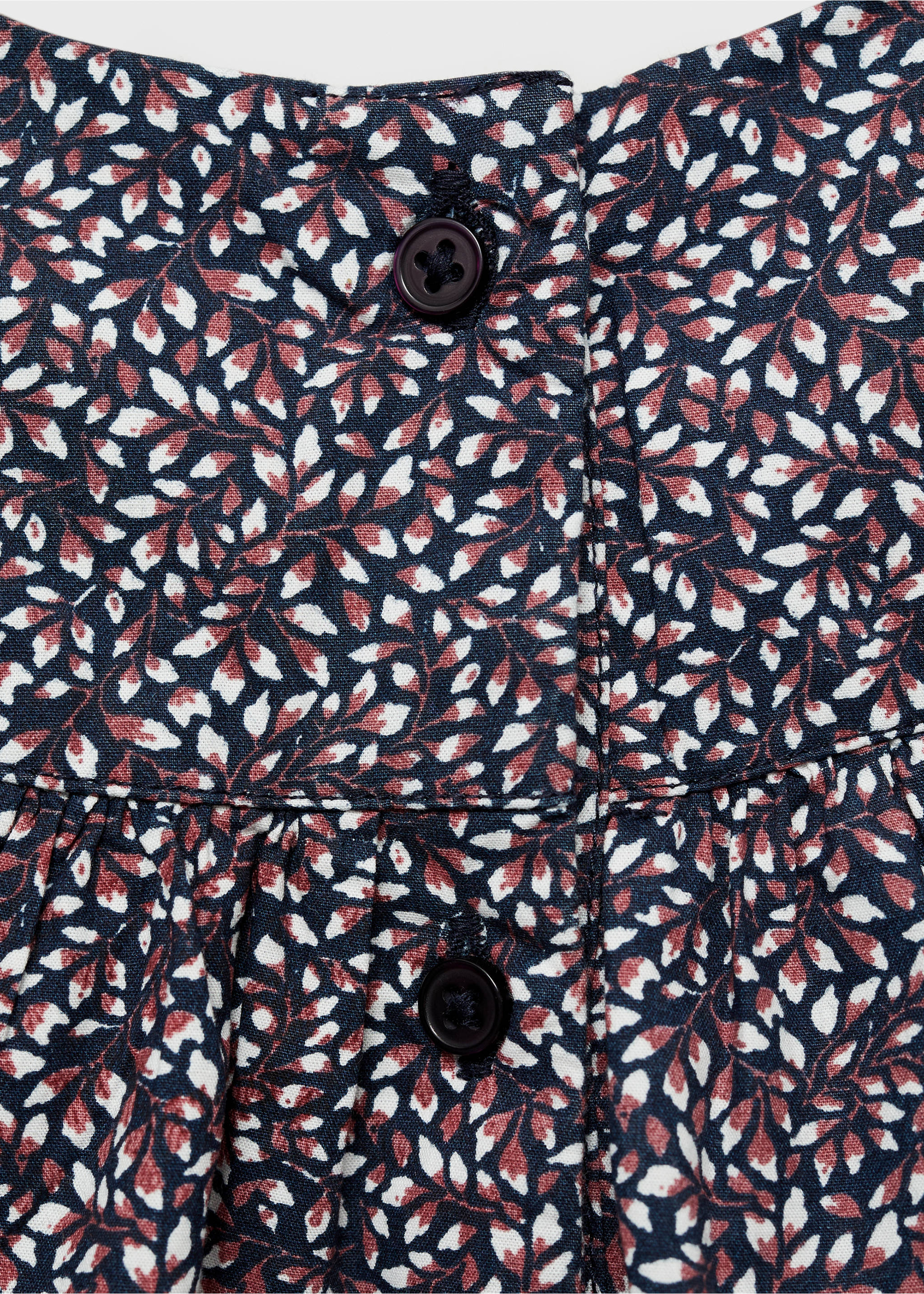 Printed dress and nappy cover - Details of the article 0, Dark Navy. Ref: 77056756-00.