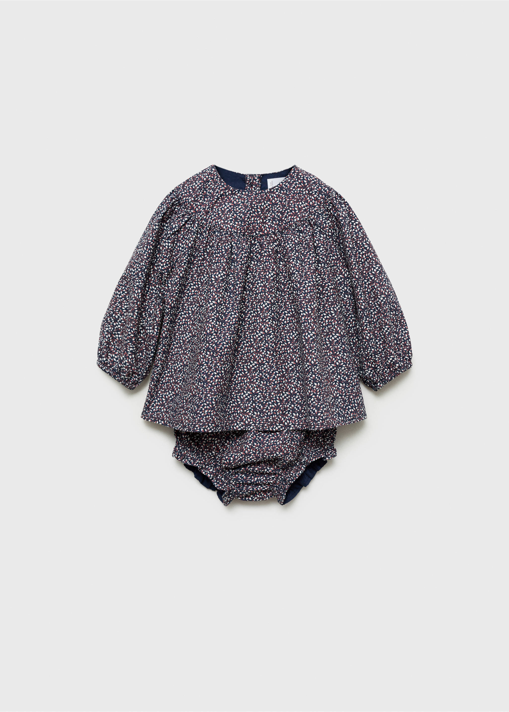Printed dress and nappy cover - Article without model, Dark Navy. Ref: 77056756-00.