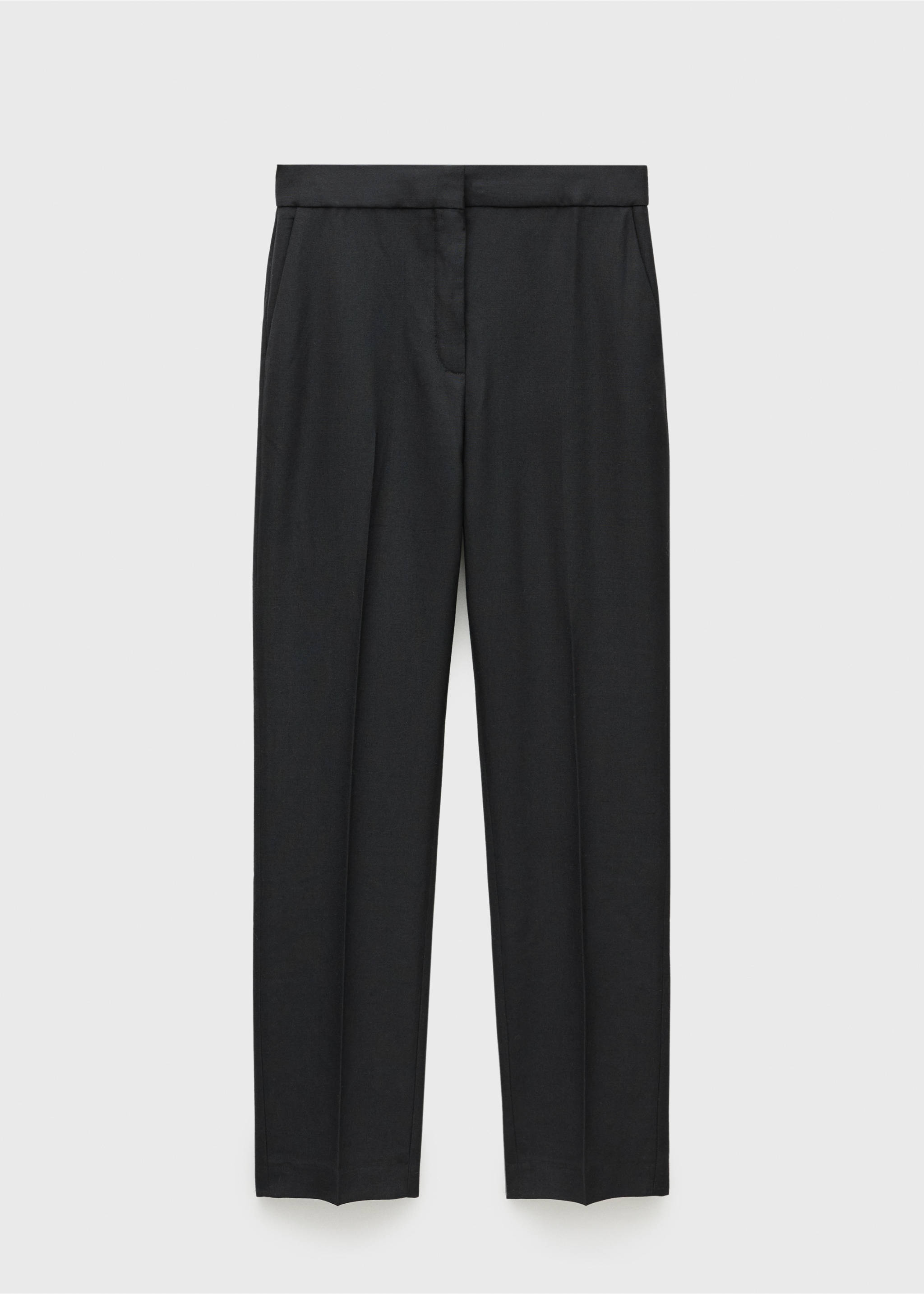 Wool suit trousers - Article without model, Black. Ref: 77056757-00.
