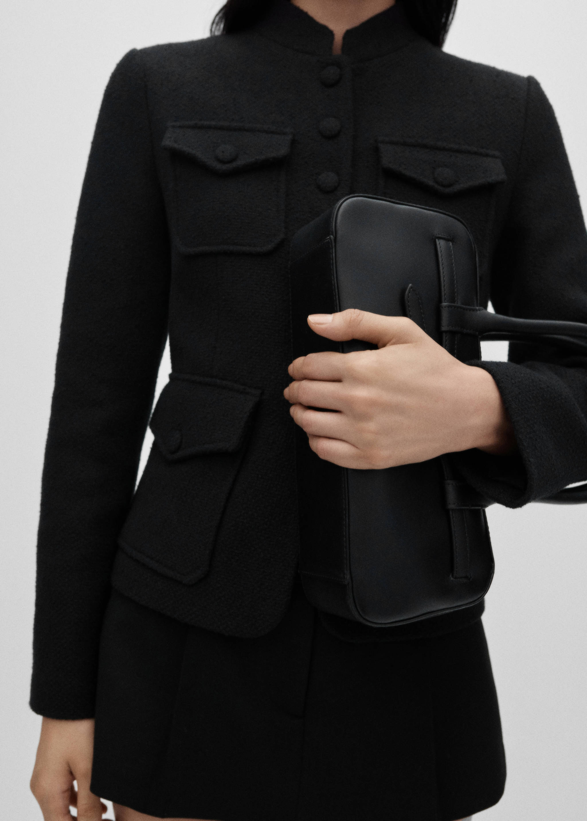 Chaqueta tweed bolsillos - Detalle del artículo 1